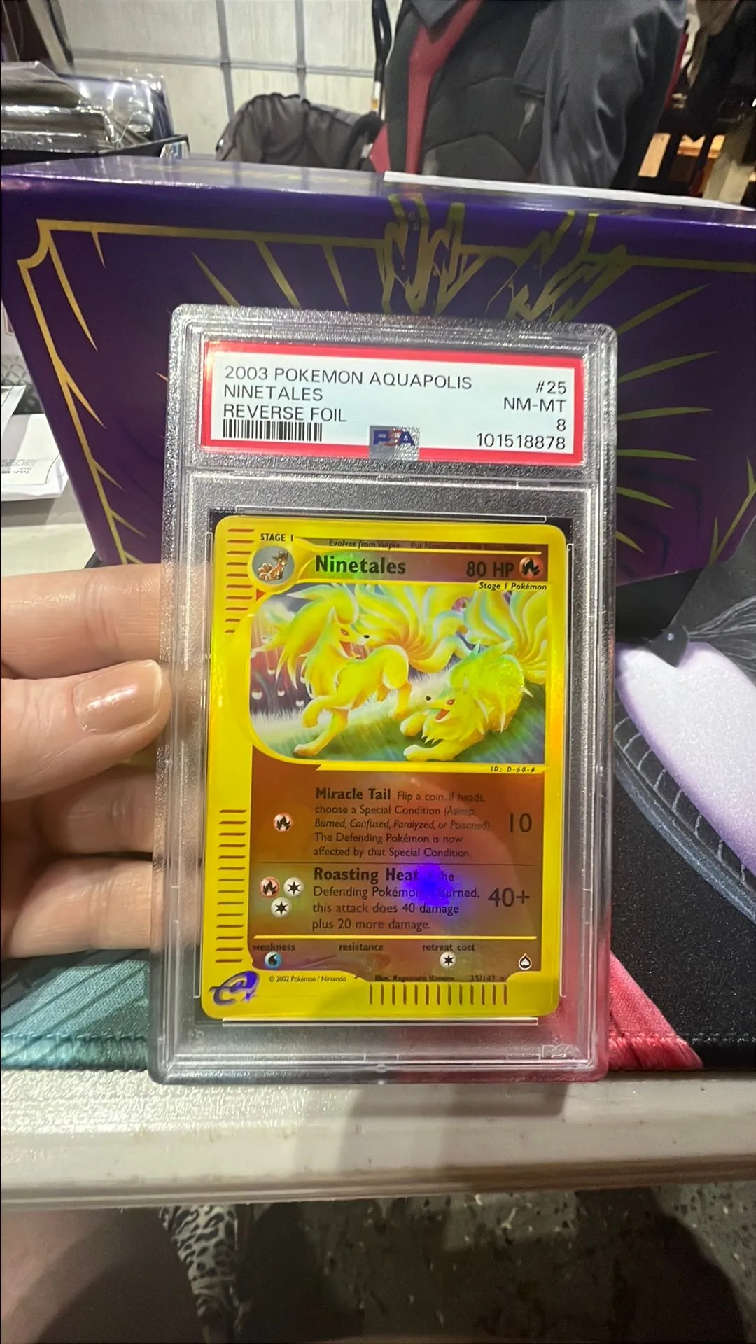 Product image for Ninetales PSA 8