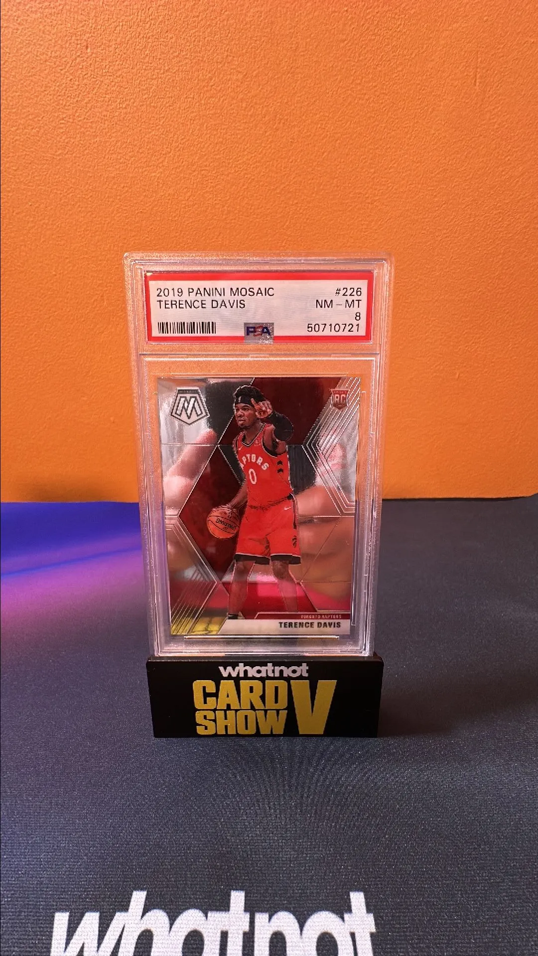 Product image for 2019 Panini Mosaic Terence Davis 226  PSA NM-MT 8