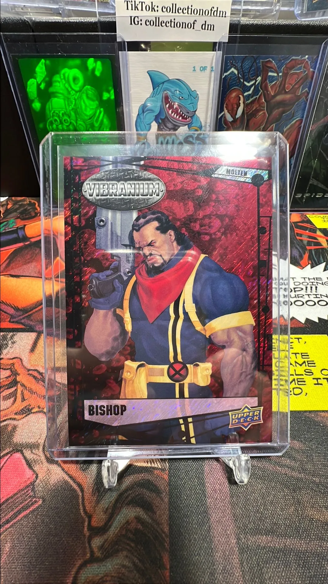 Product image for 2015 Upper Deck Marvel Vibranium- Bishop #45 Molten 015/299