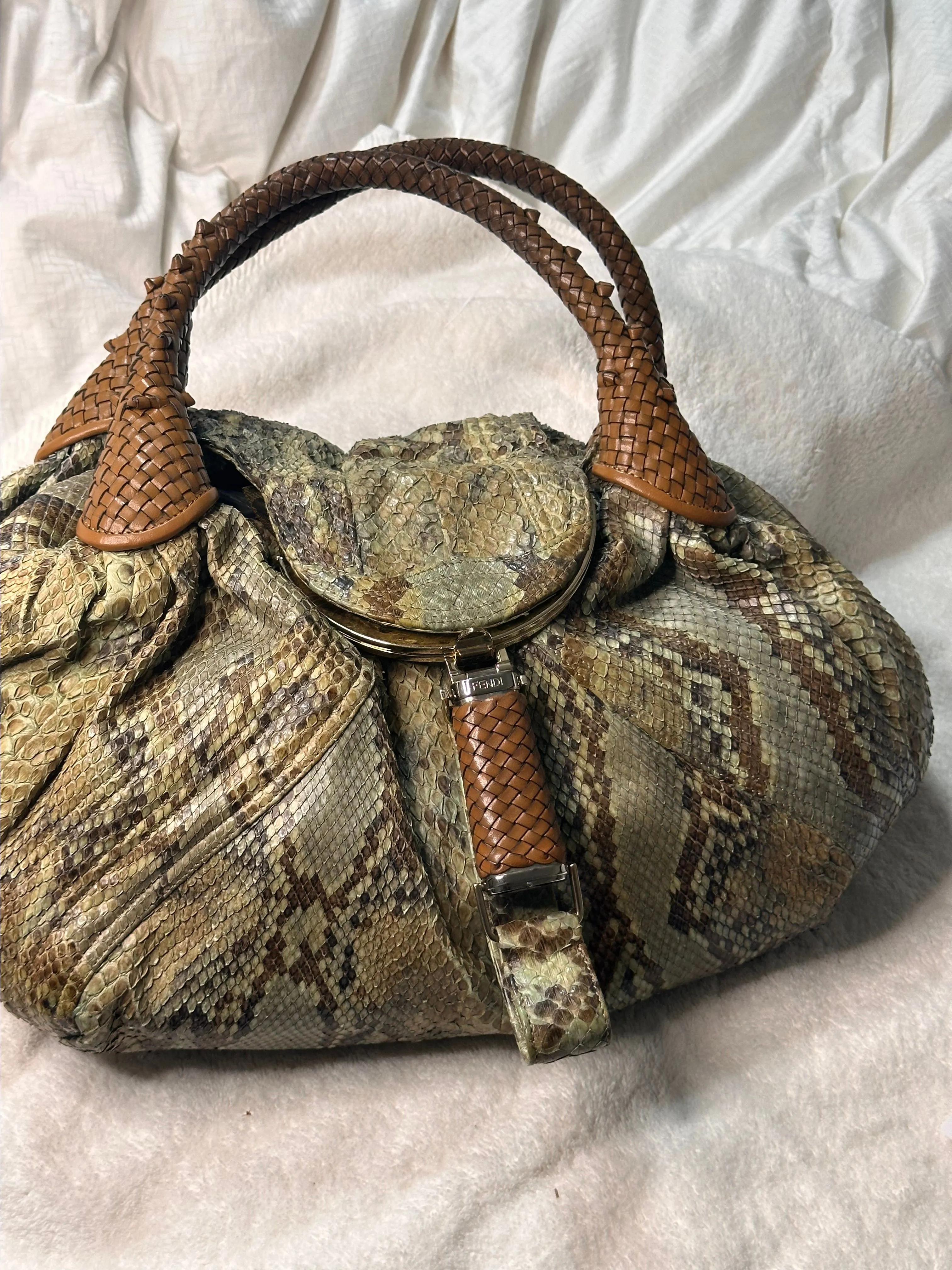 Product image for Fendi python spy bag