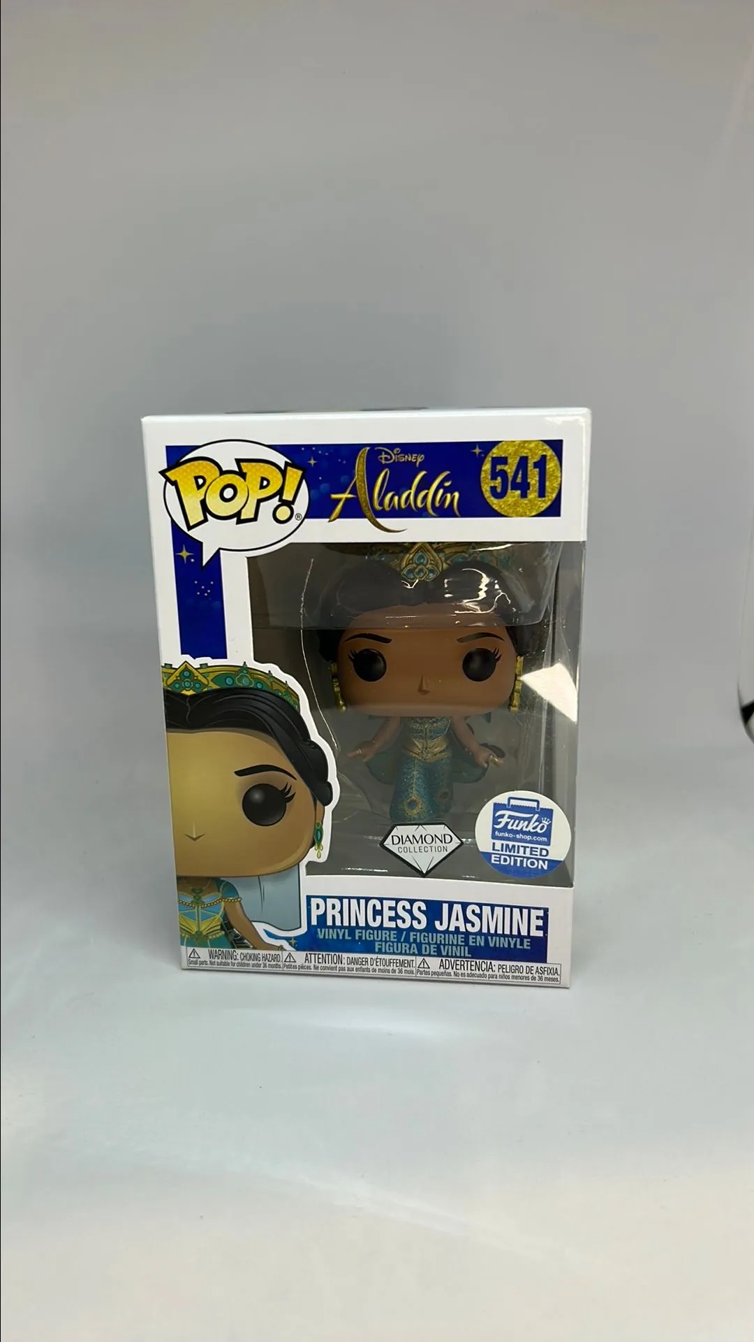 Product image for Disney Aladdin Princess Jasmine Diamond Glitter & Funko Limited Edition Exclusive