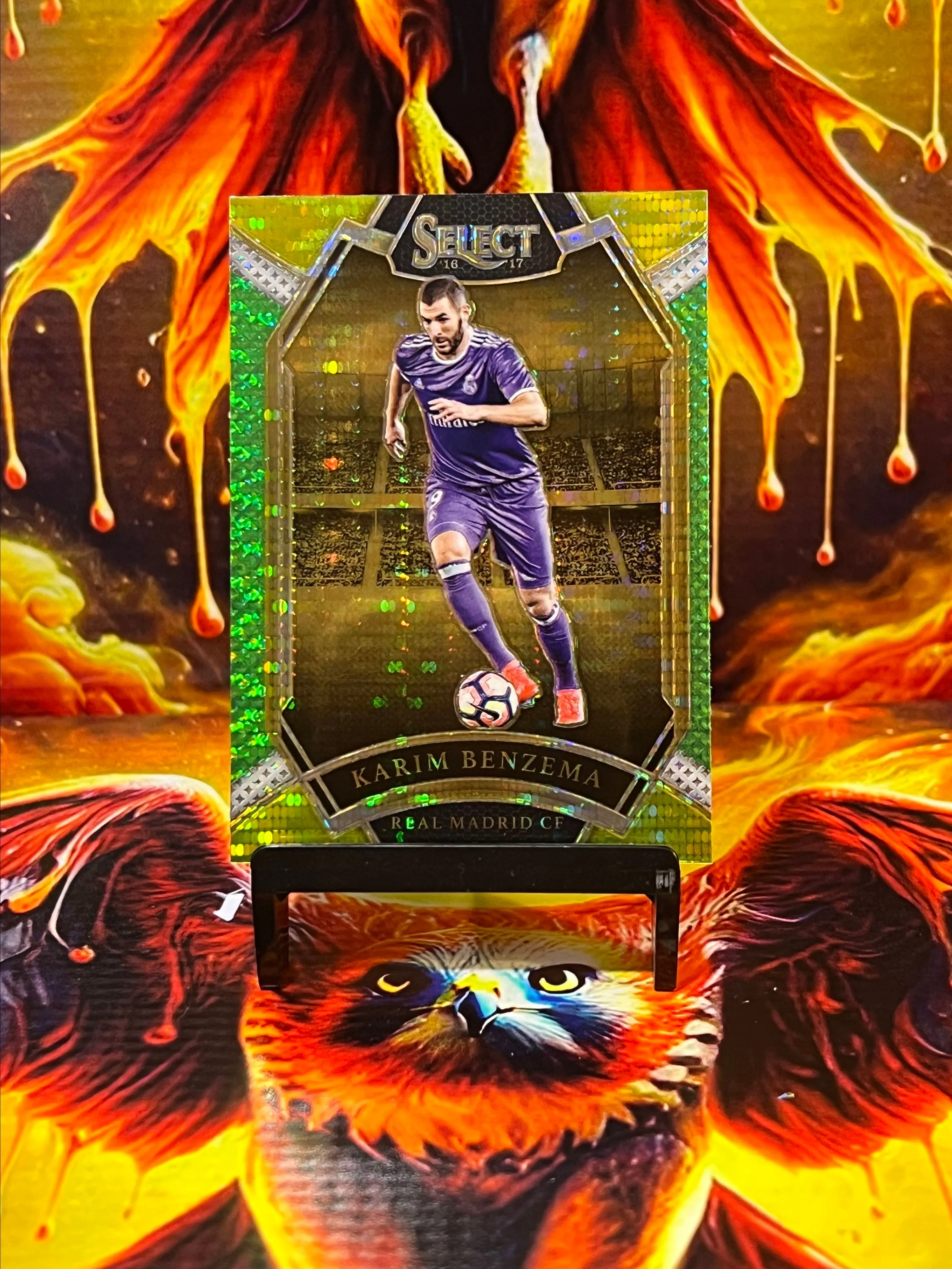 Product image for Karim Benzema green/yellow prizm