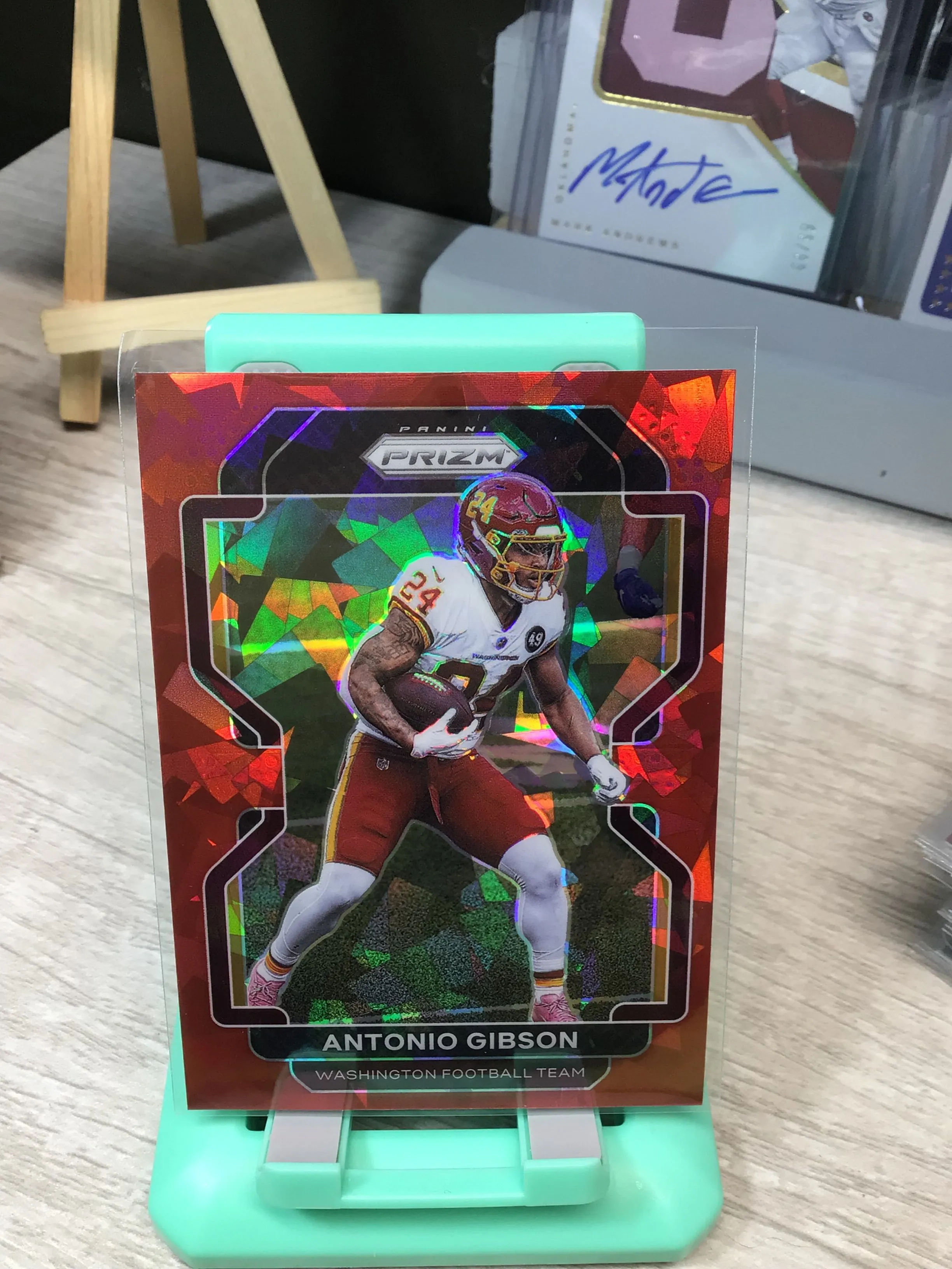 Product image for Antonio Gibson Red cracked ice
