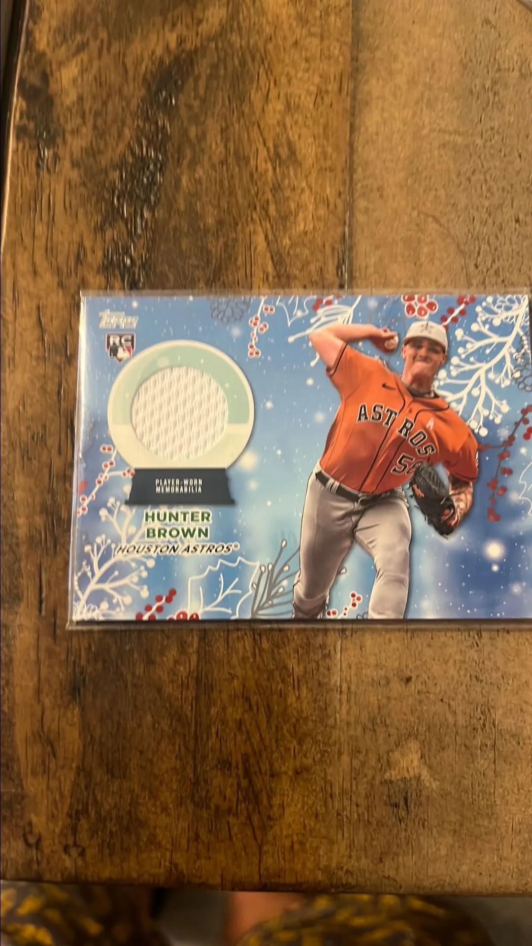 Product image for Hunter brown Topps rc patch game worn