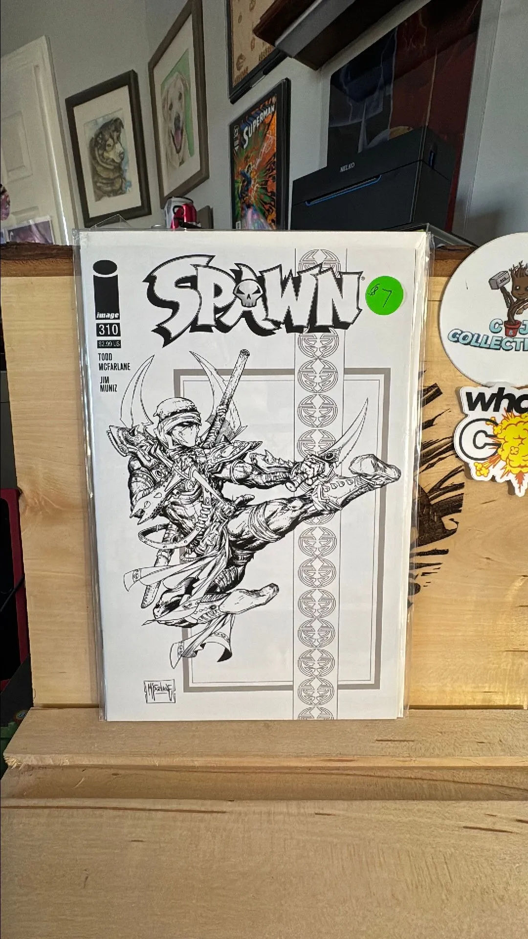 Product image for Spawn #310 🔑 (Variant Black & White Todd McFarlane Cover),  FMV $7💰🤑