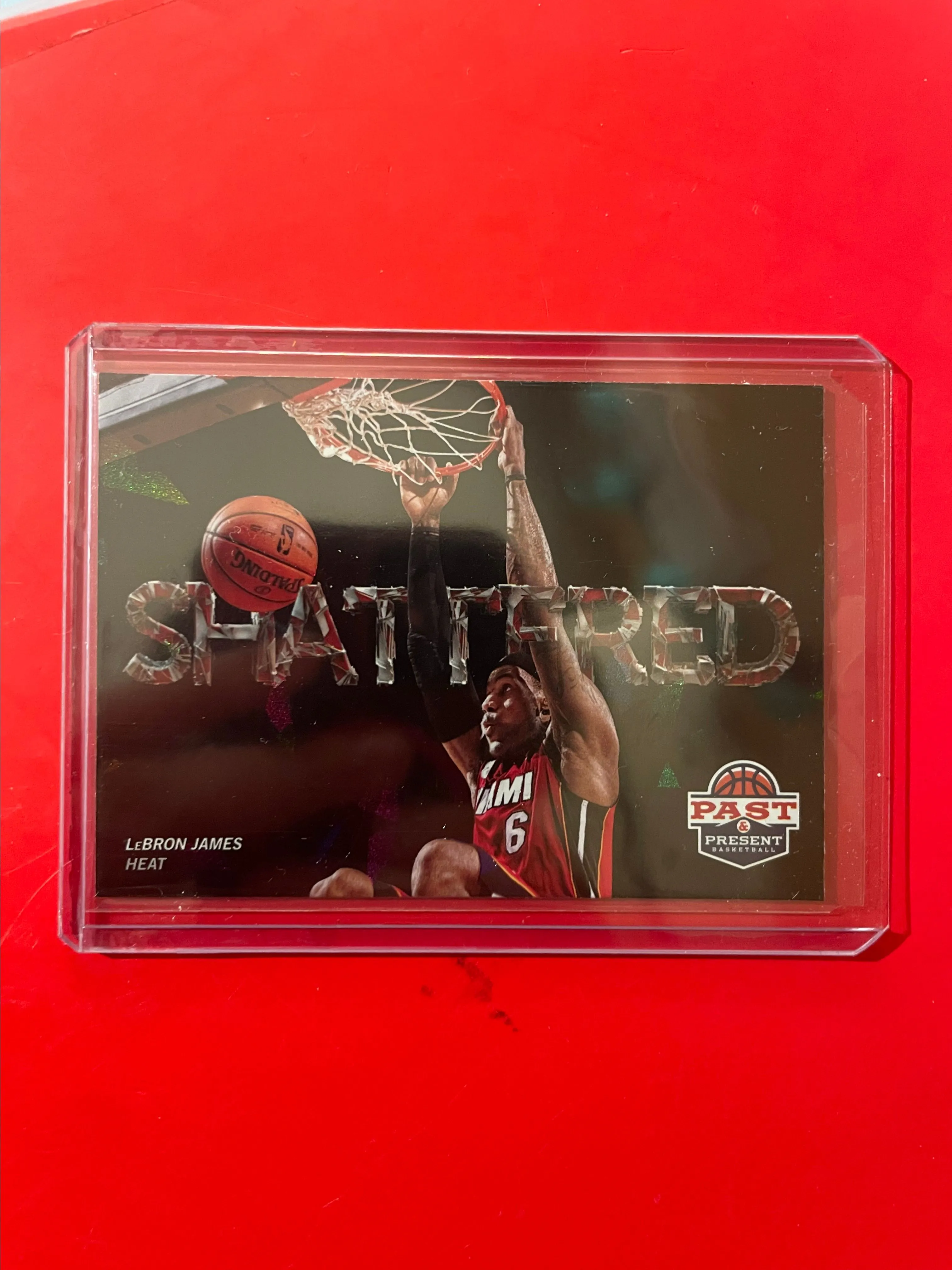 Product image for LeBron James Past & Present Shattered Insert