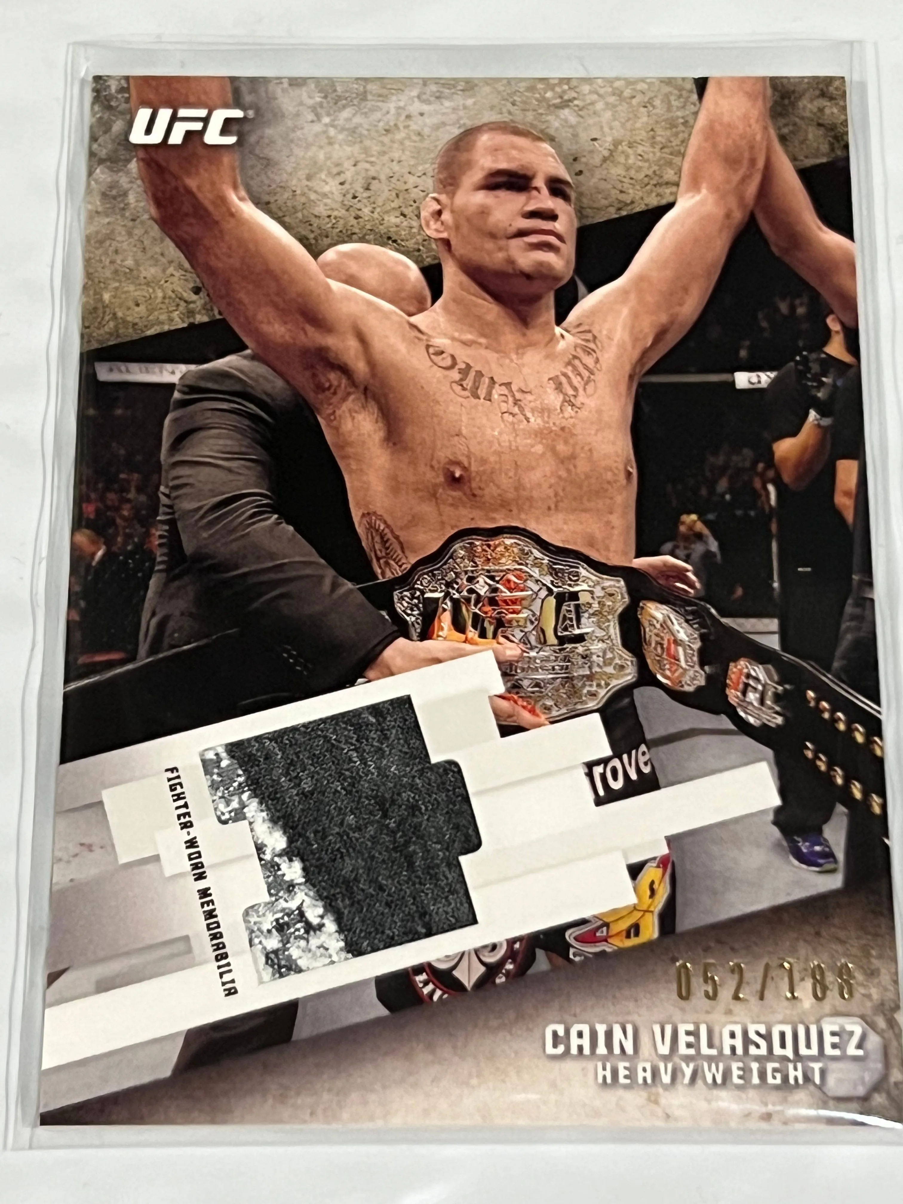 Product image for SOLD....UFC 🤜 Cain Velasquez Knockout Relic /188