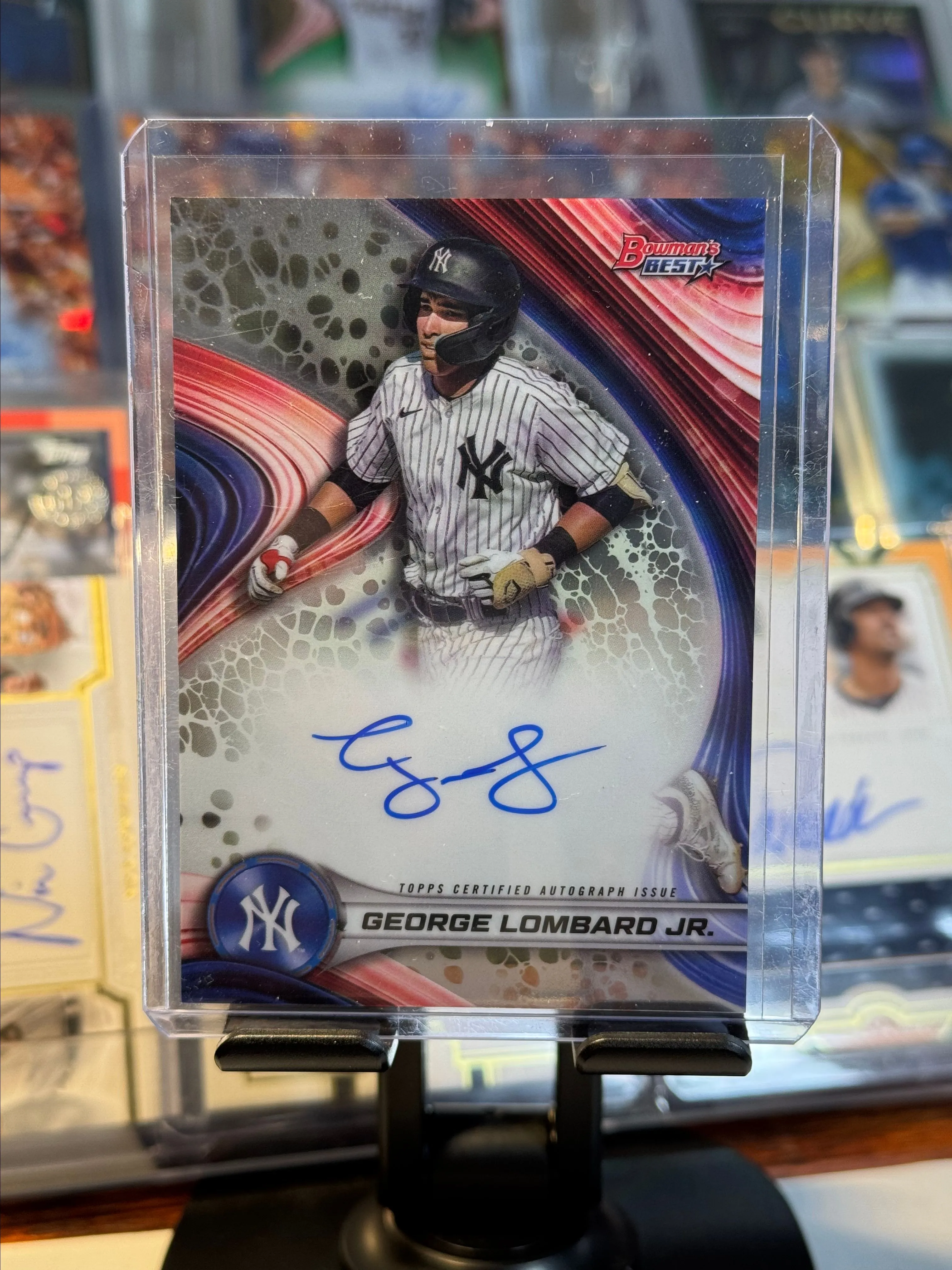 Product image for 2024 Bowman's Best George Lombard Jr. Auto on Card #B24-GL Yankees Prospect