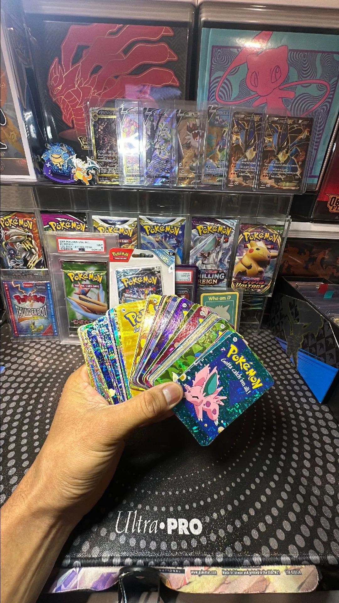 Product image for 5x Nintendo Pokemon Year 2000 prism vending stickers