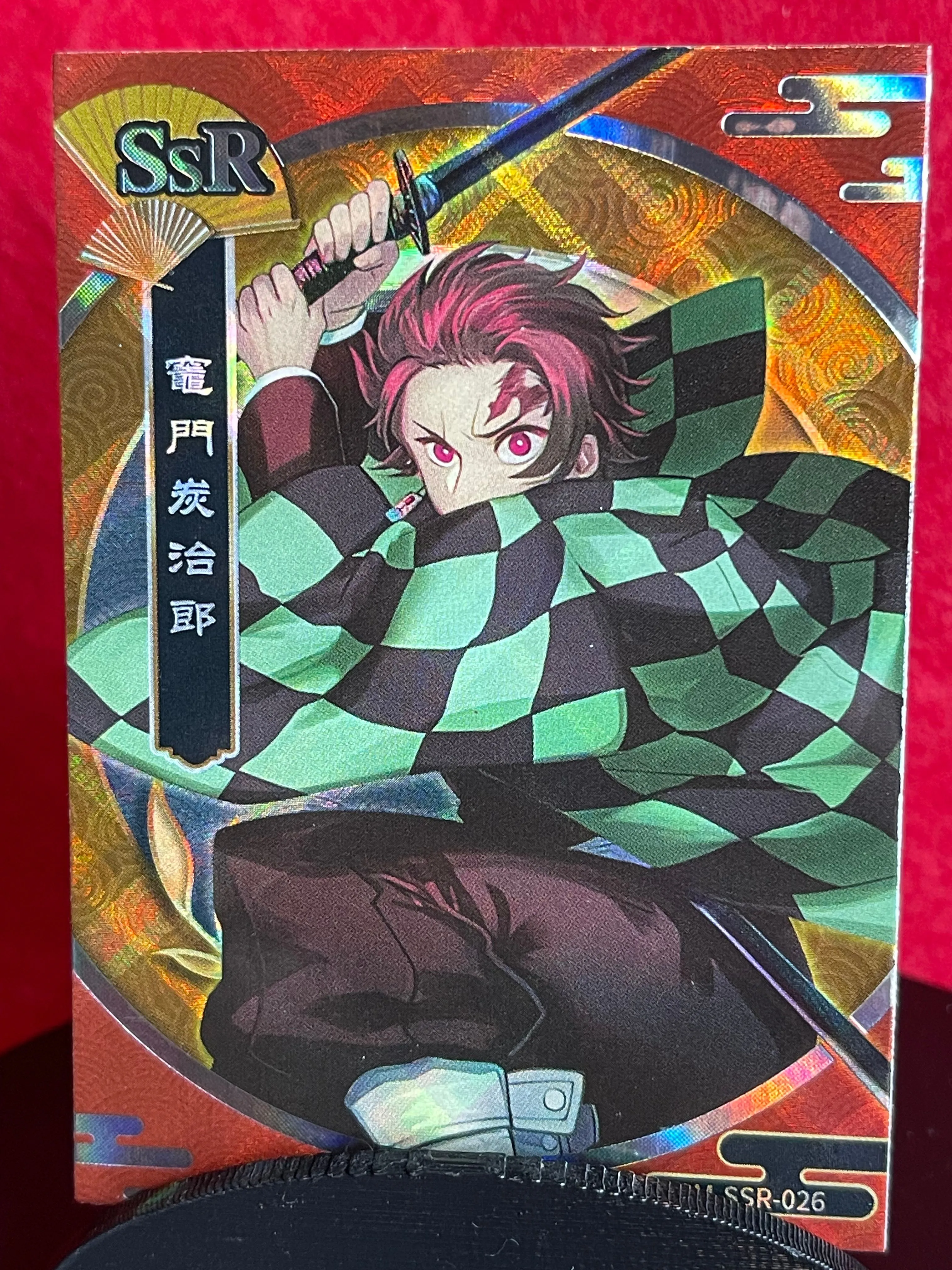 Product image for Tanjiro SSR demon slayer card (Premium thick card)