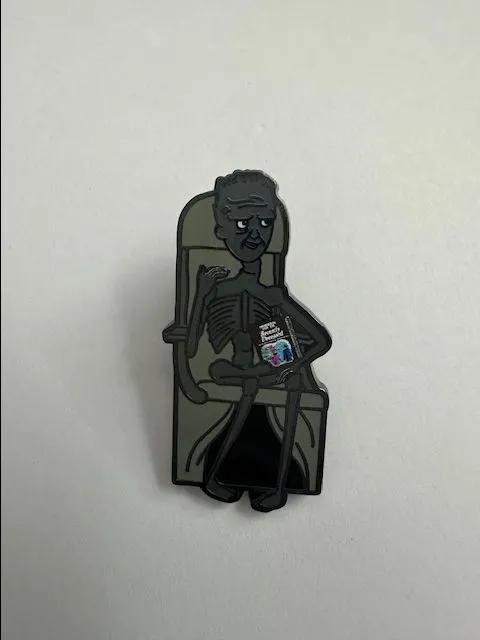 Product image for Loungefly Beetlejuice Skeleton Book Pin