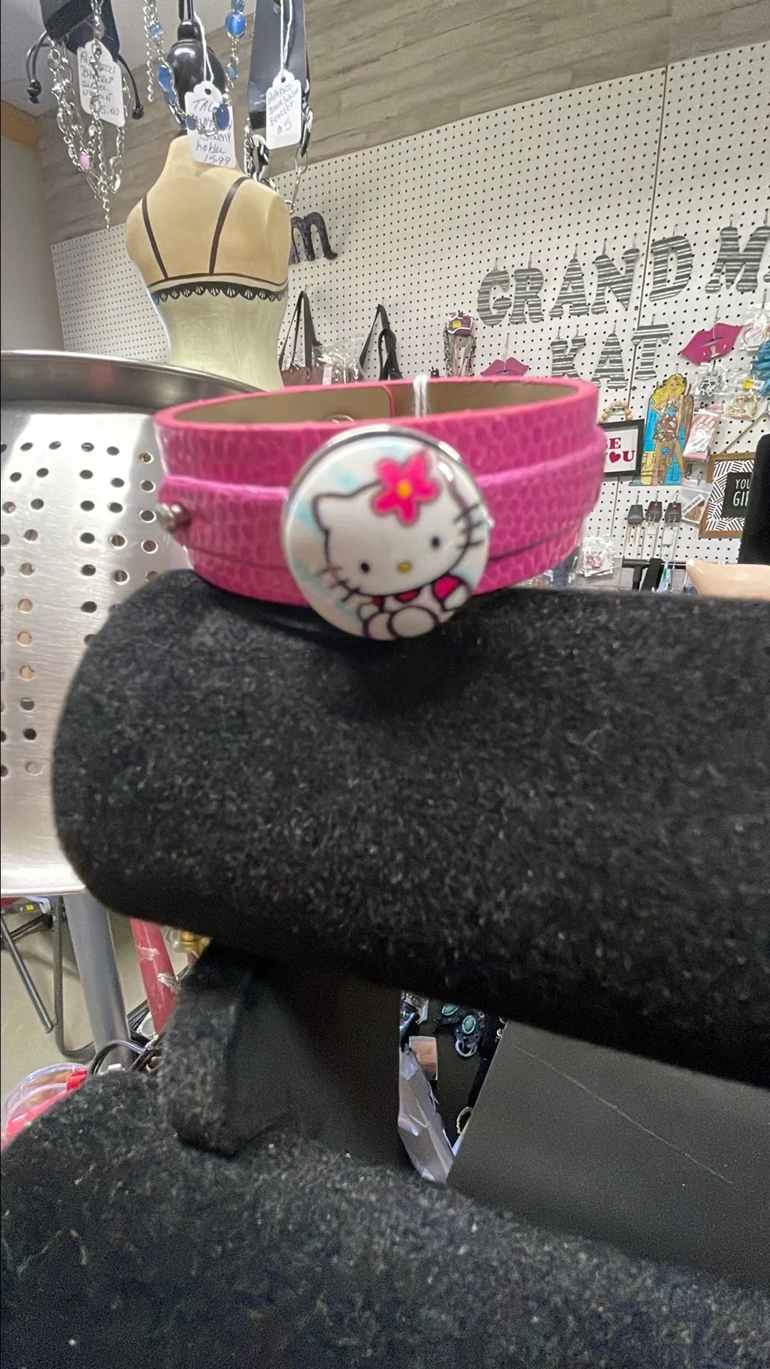 Product image for Miss Kitty Snap/ Pink Snap Braclet, Small