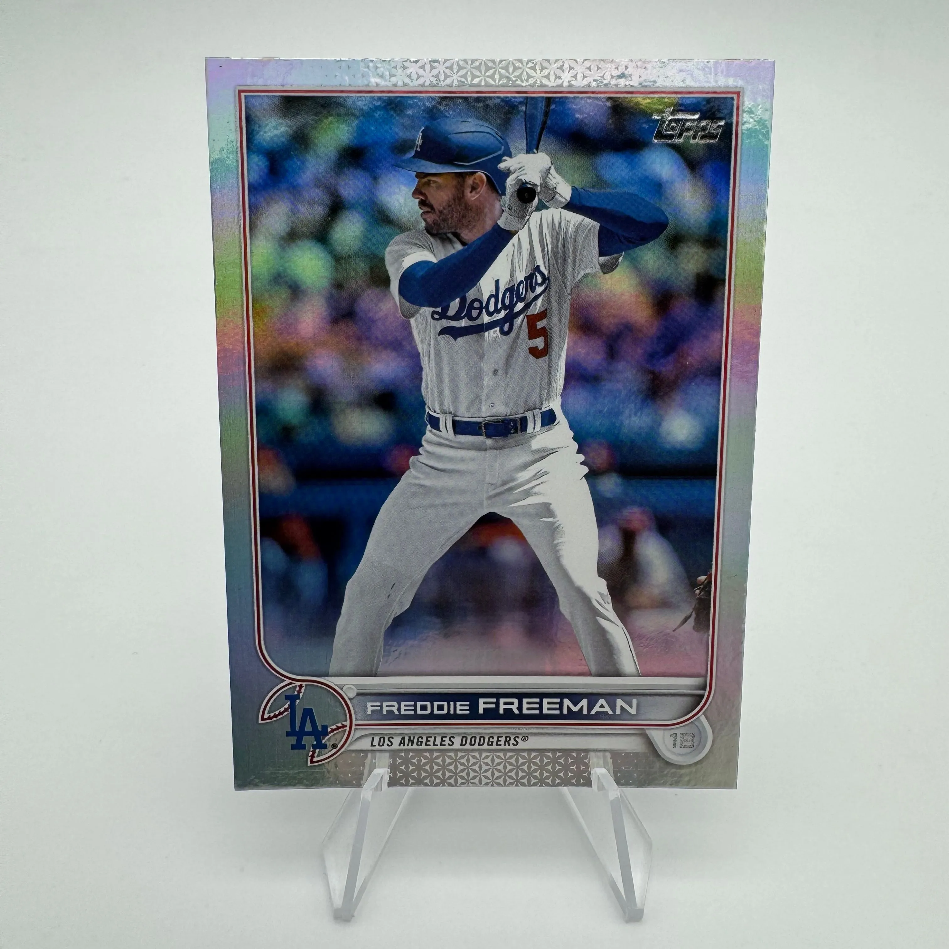 Product image for Freddie Freeman 2022 Topps Update Rainbow Foil