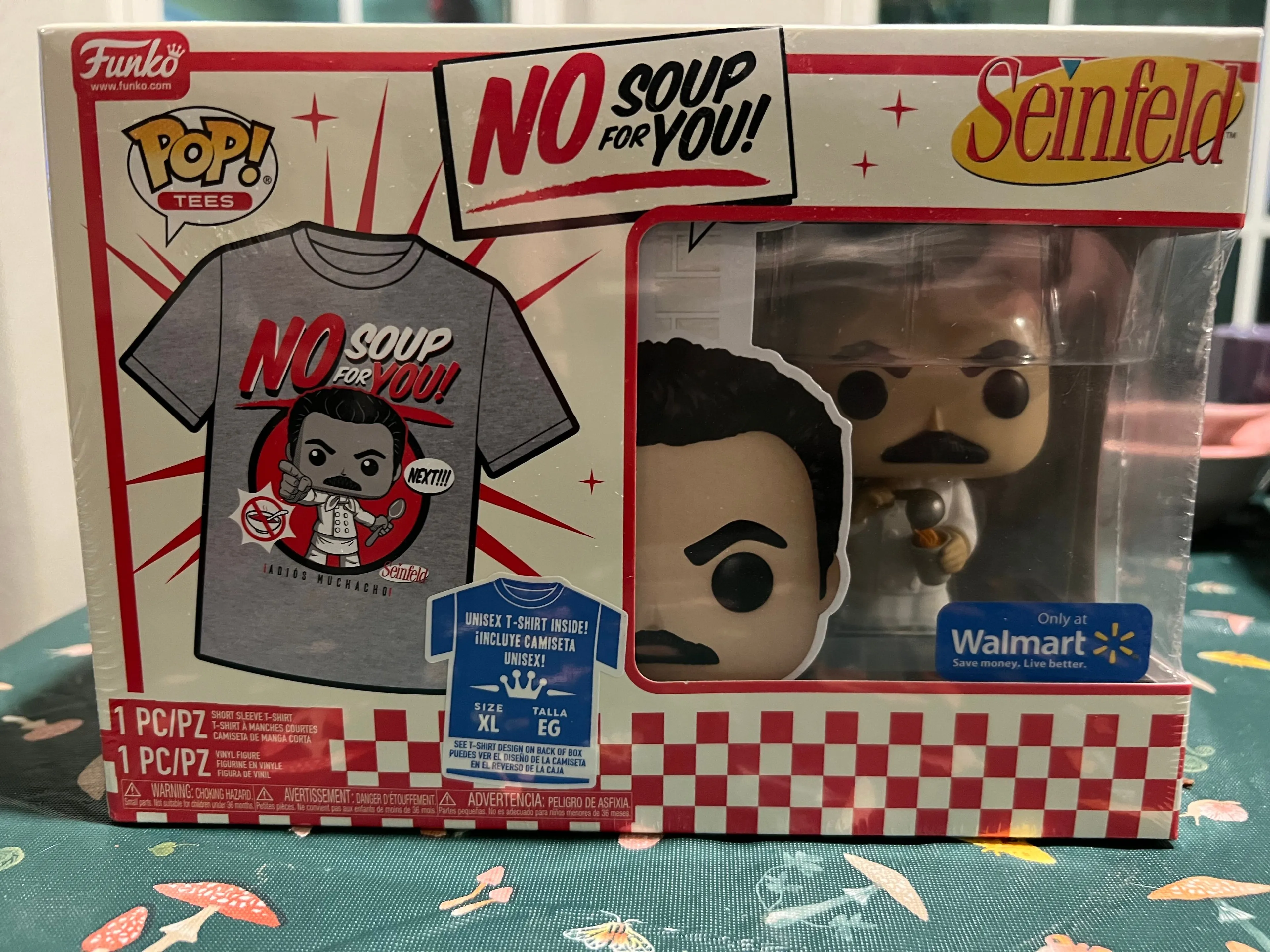 Product image for Seinfeld Funko Pop Tees No Soup For You
