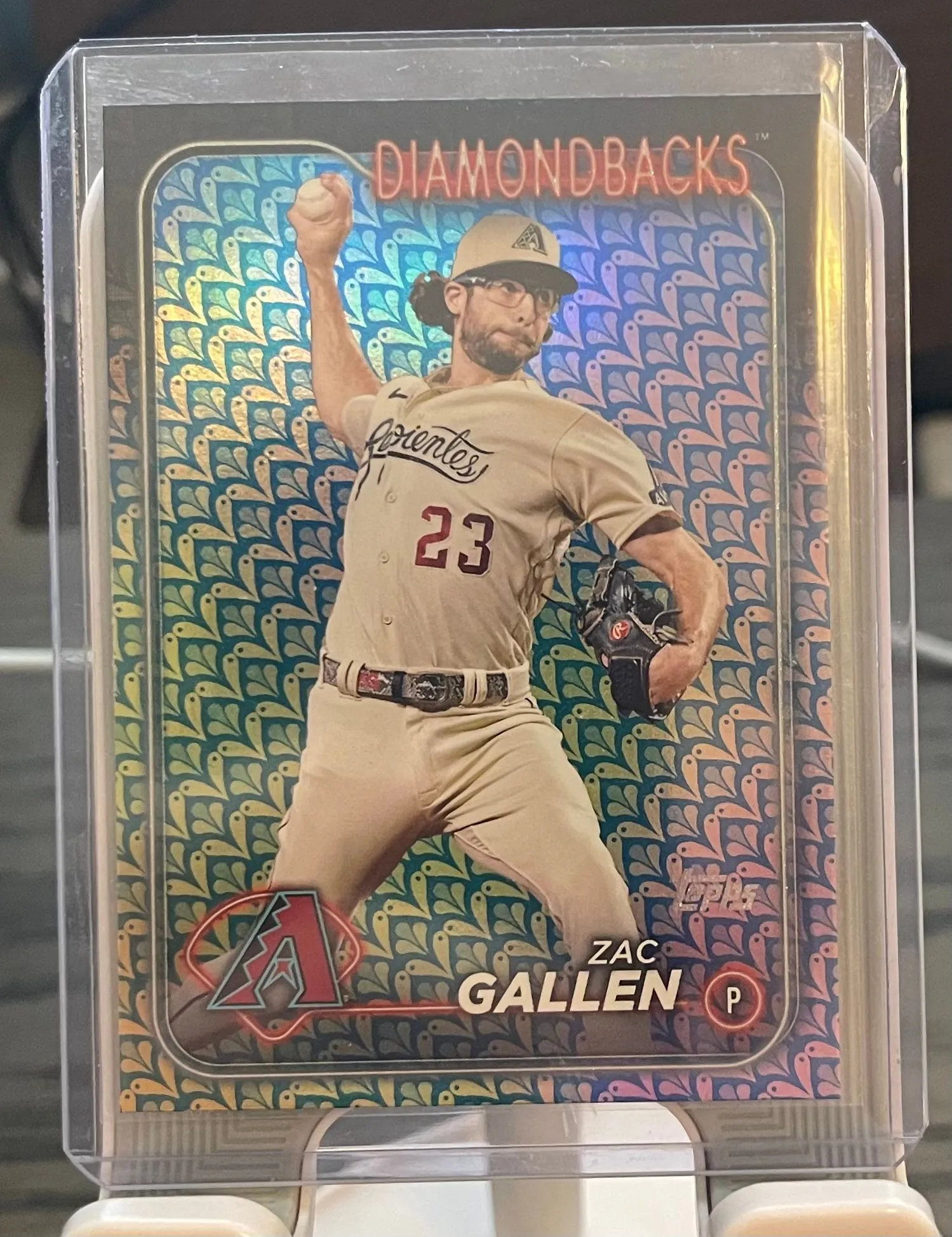 Product image for 2024 Topps Series 1 Zac Gallen Easter Foil Diamondbacks