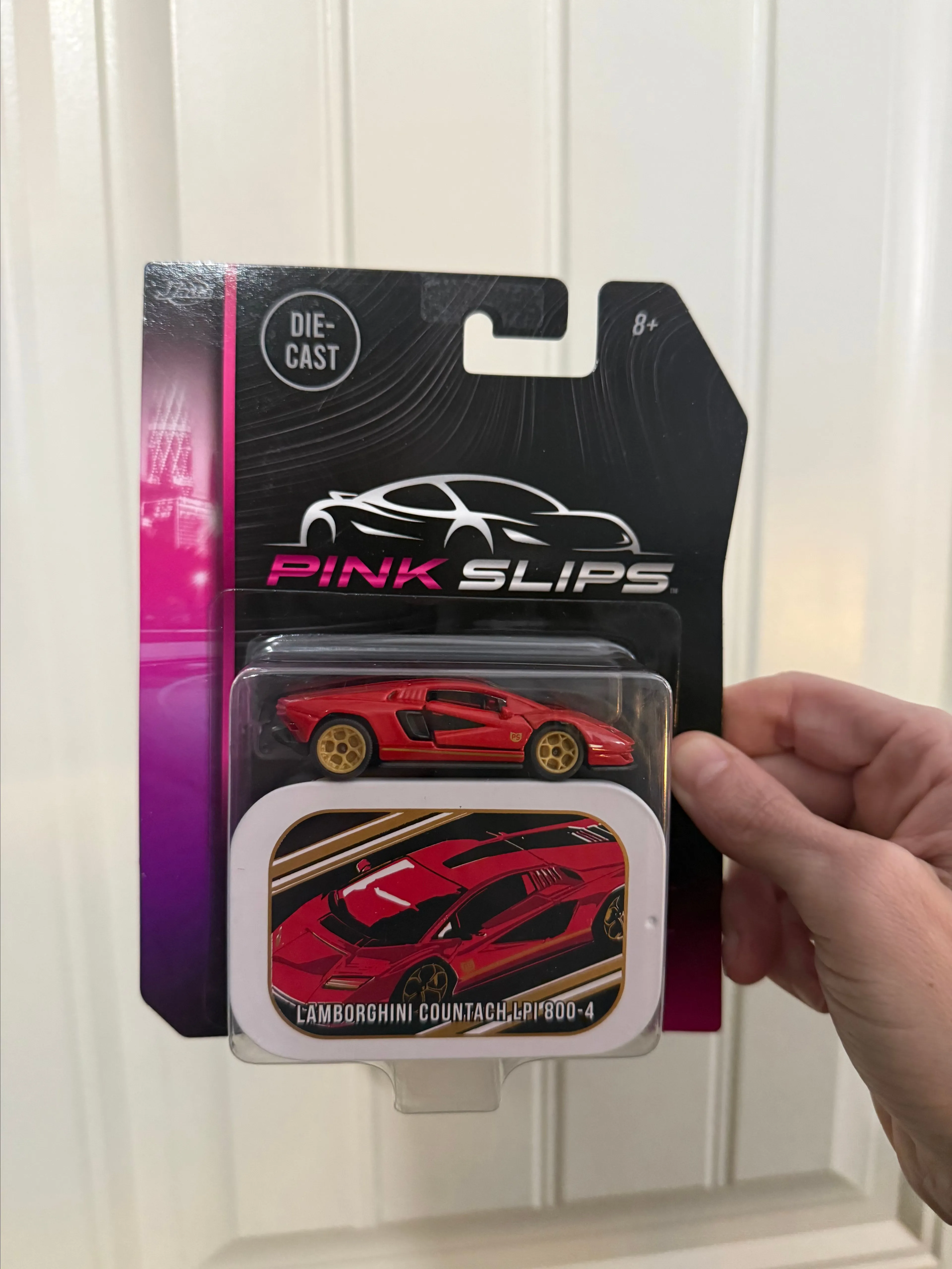 Product image for jada RED lamborghini countach LPI 800 4 PINK SLIPS 1/64 DIE CAST