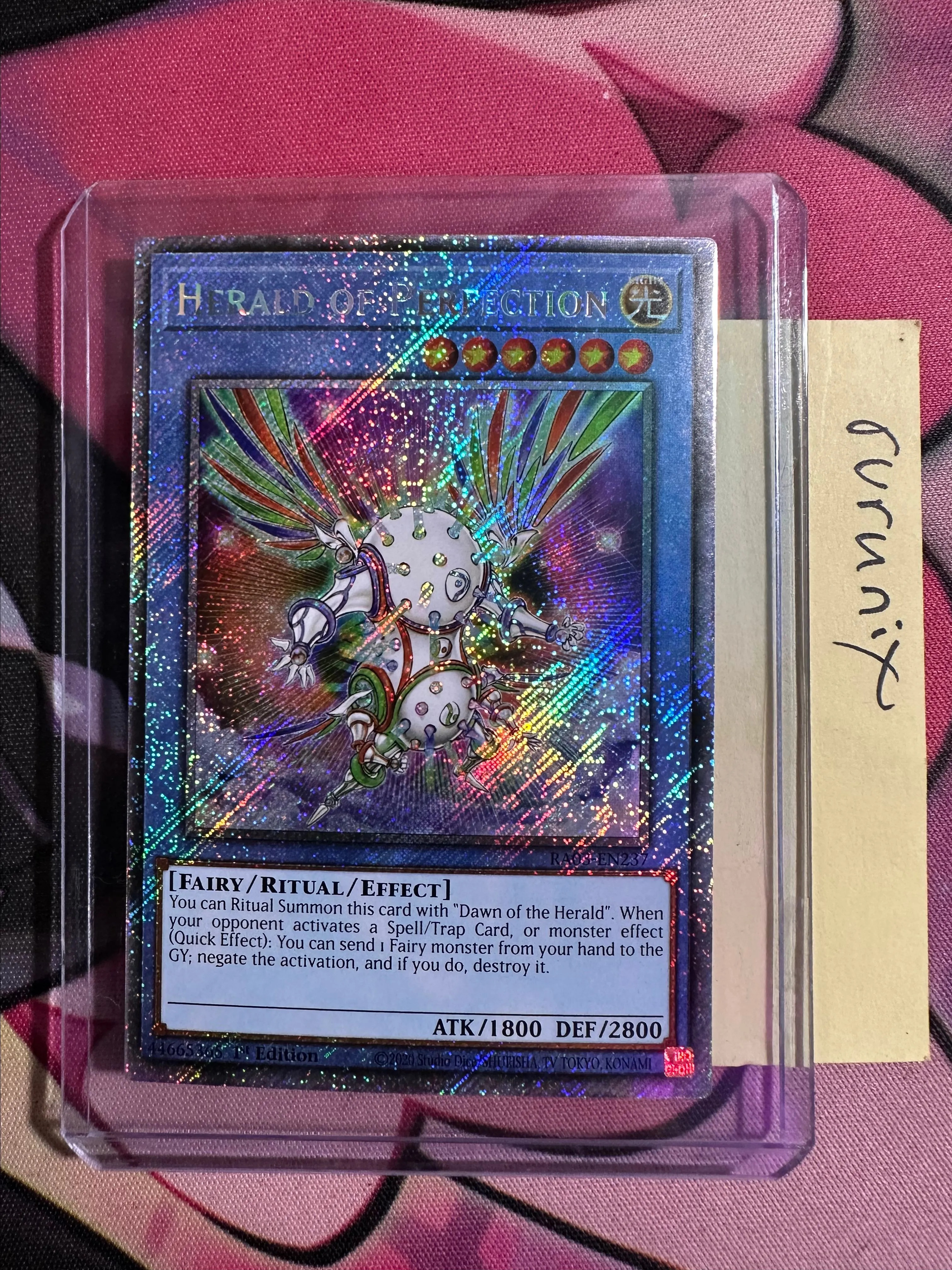 Herald of Perfection (Platinum Secret Rare) - Quarter Century Bonanza [SECRET RARE] [Near Mint] | Ozzie Collectables