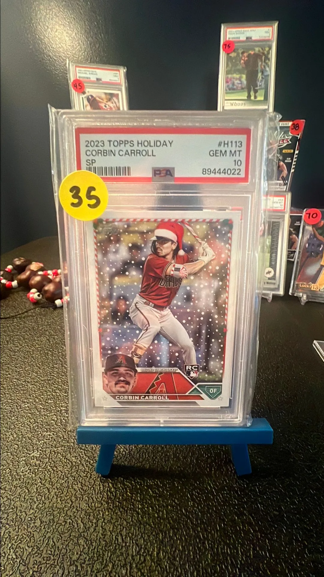 Product image for 2023 Topps Holiday Corbin Carroll H113 Sp PSA GEM MT 10