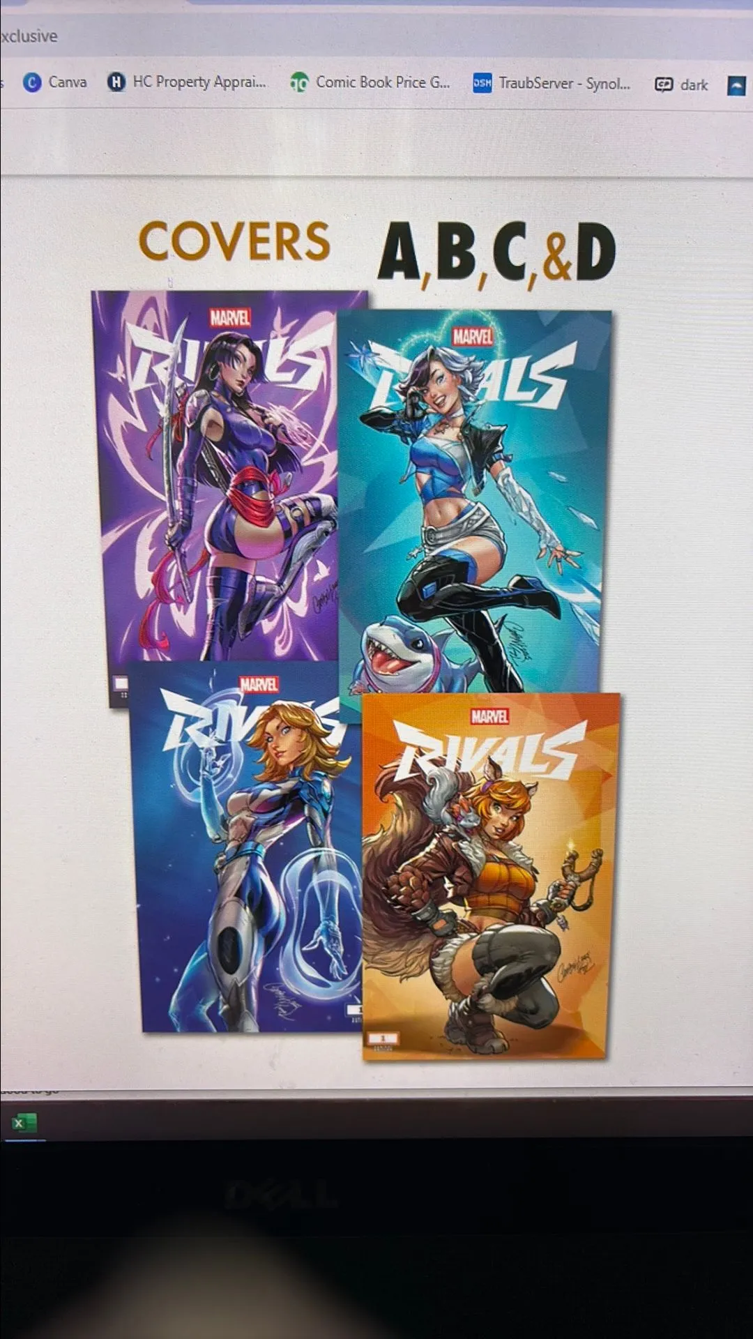 Product image for PREORDER Marvel Rivals #1 SET J Scott Campbell SOLD OUT exclusives