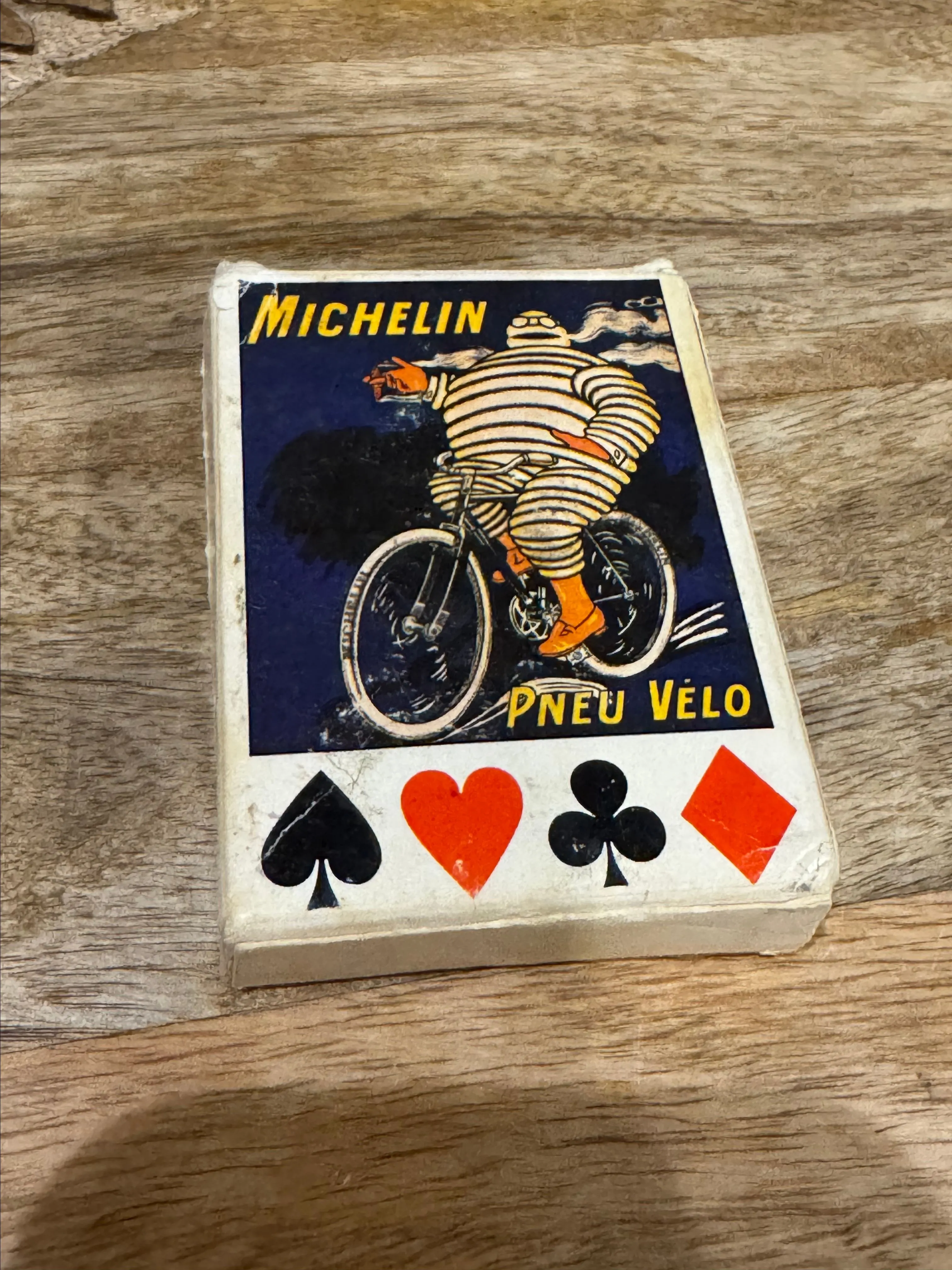 Product image for Vintage Michelin Pneu Velo deck playing cards