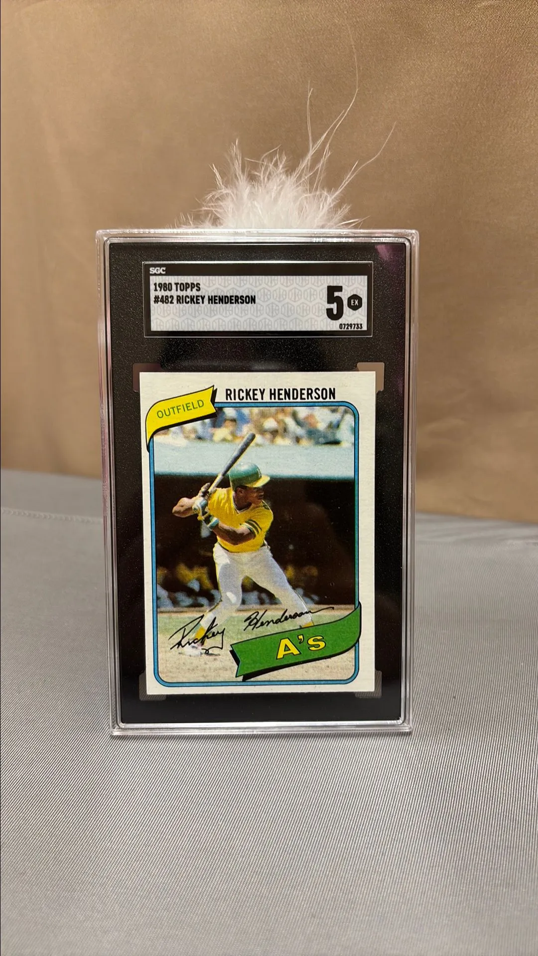 Product image for 1980 Topps Rickey Henderson SGC  5