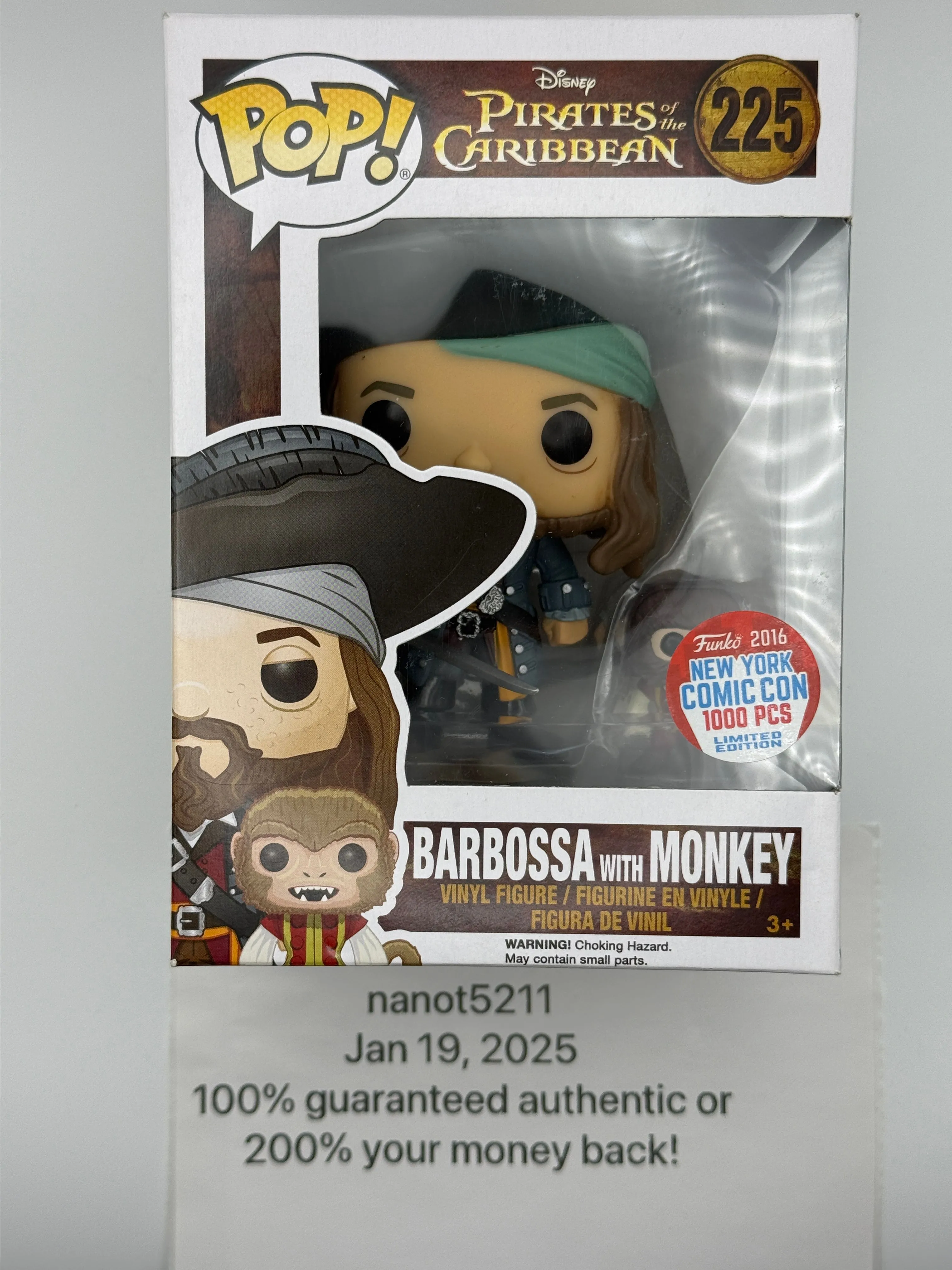 Product image for Barbossa with Monkey 225