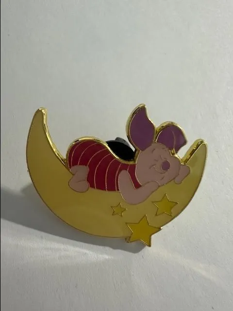 Product image for Loungefly Piglet Sleeping on Moon Pin