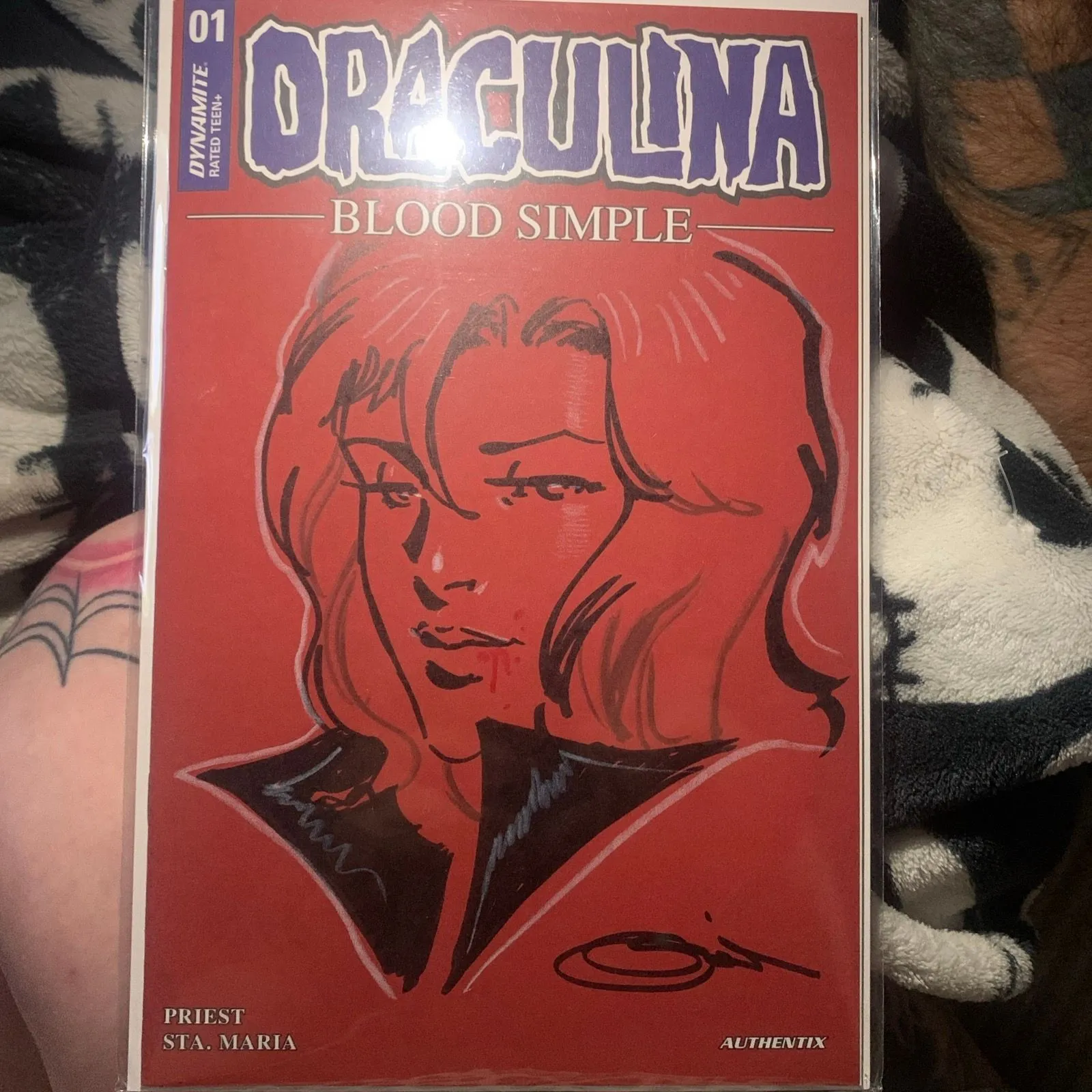 Product image for Draculina Blood Simple #1 Sketch Cover by sajad shah with COA signed