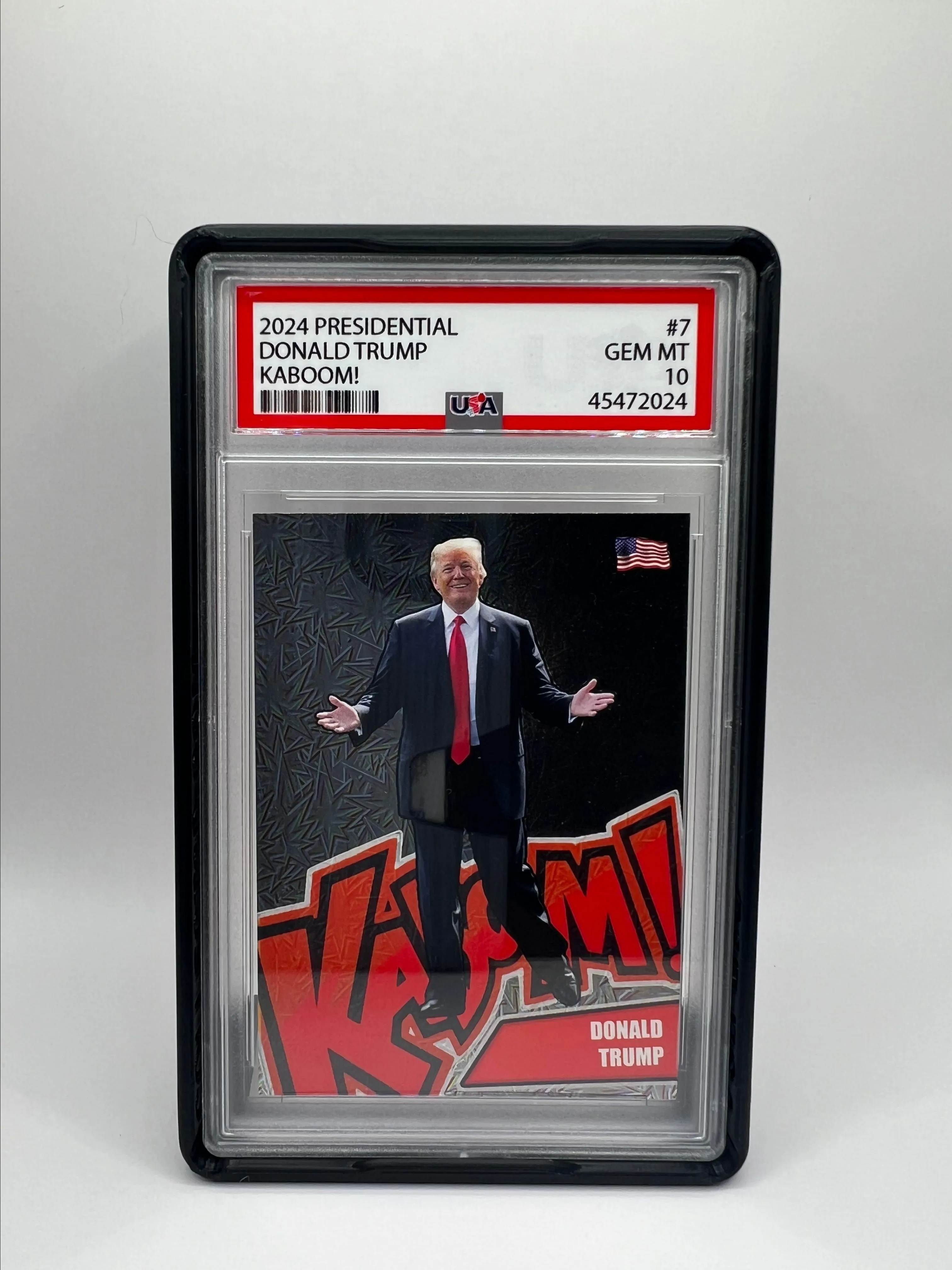 Collector Card Donald Trump Collectible Trading Card  GEM Mint 10 Graded  2024 Political Memorabilia Donald Trump Gifts