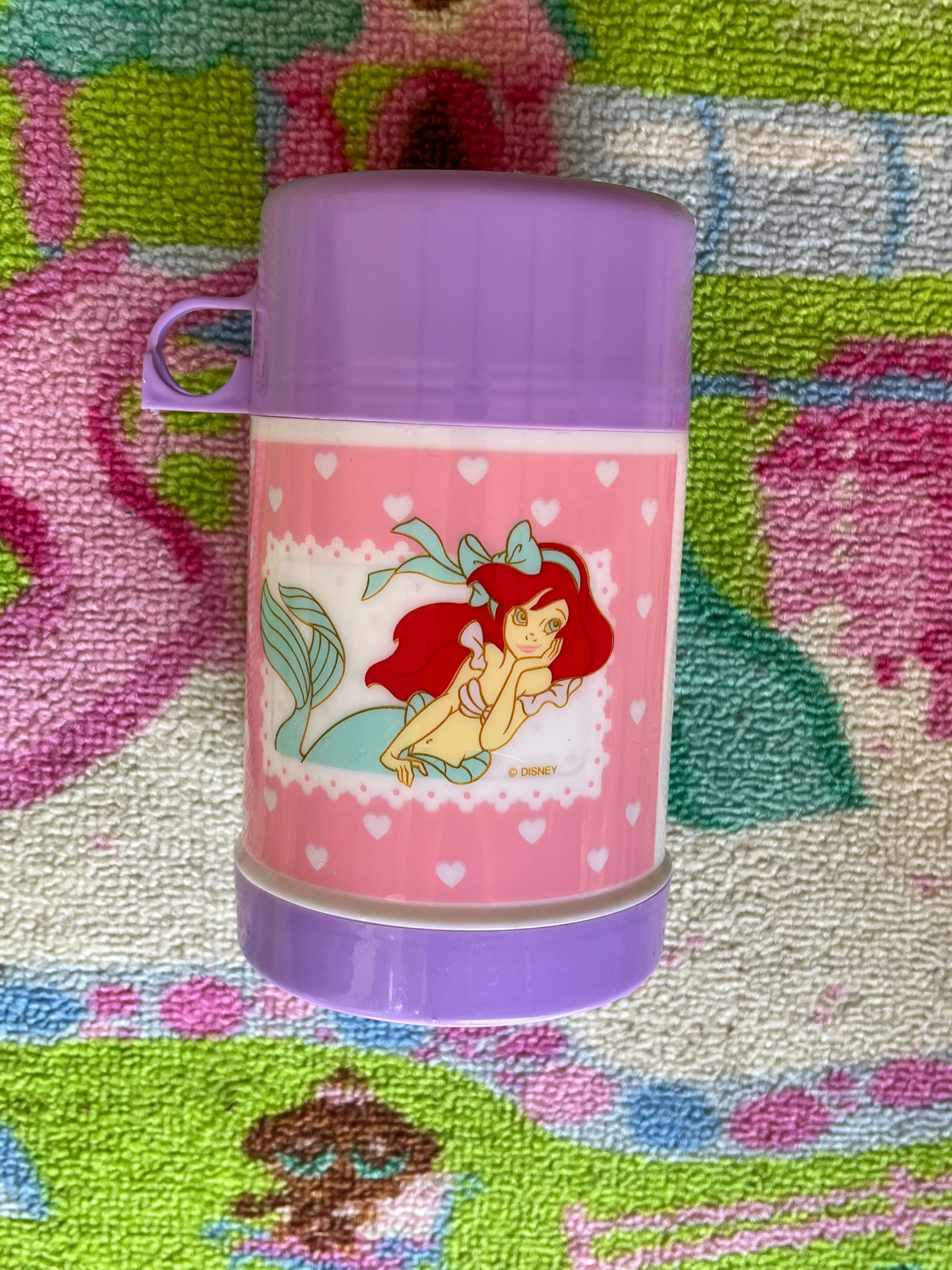 Product image for the little mermaid thermos.