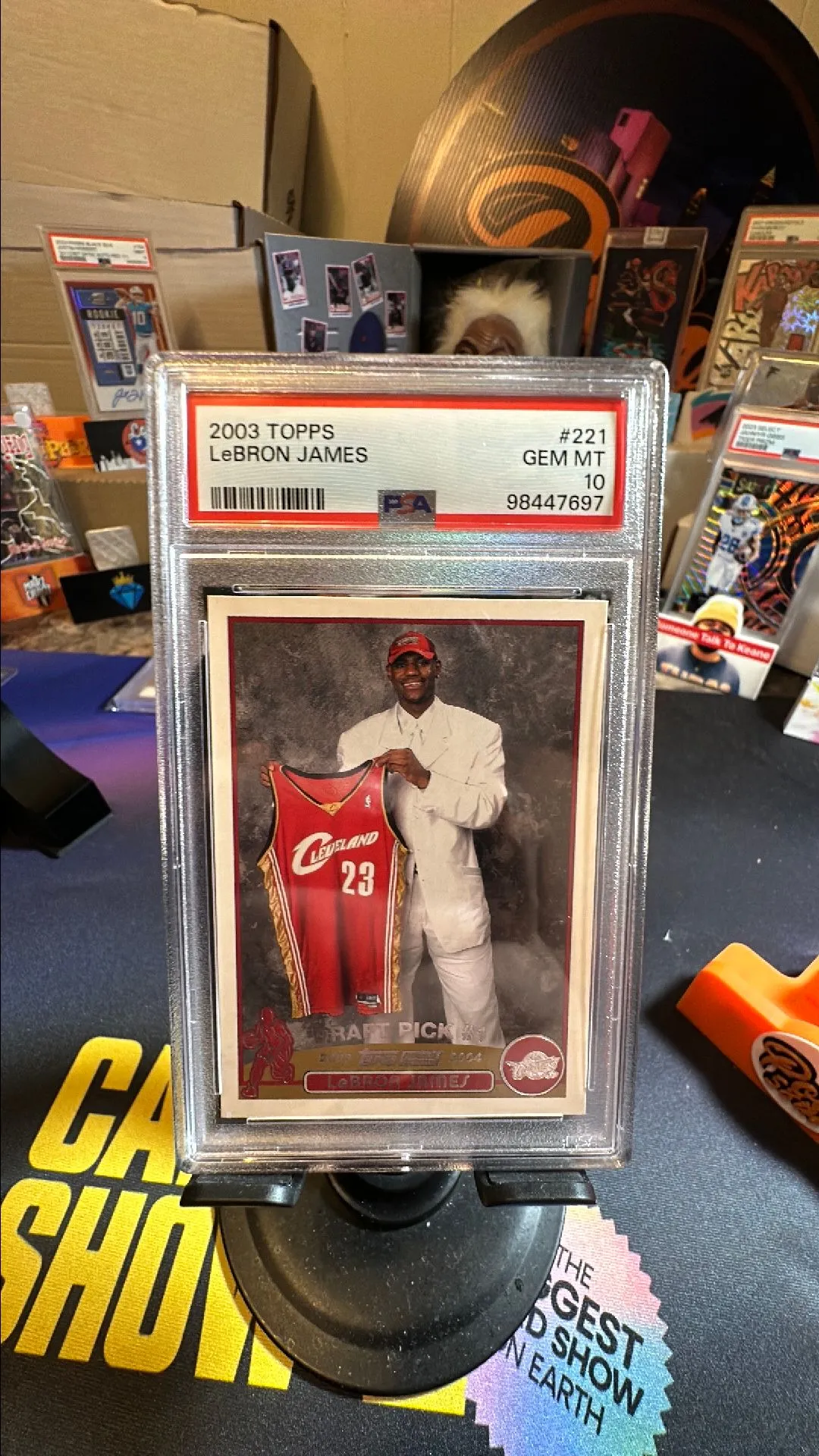 Product image for 2003 Topps Lebron James 221  PSA GEM MT 10