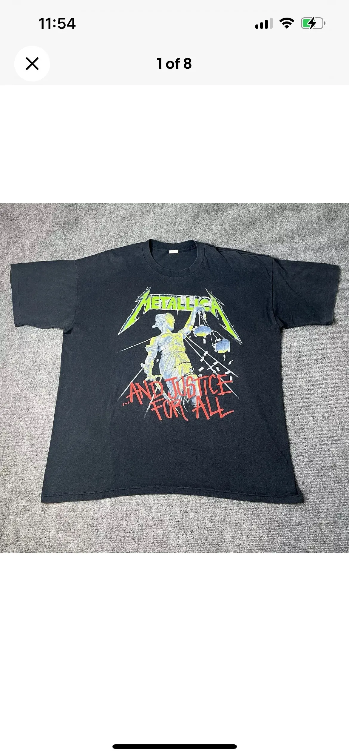 Product image for 1988 Metallica xl 24x29