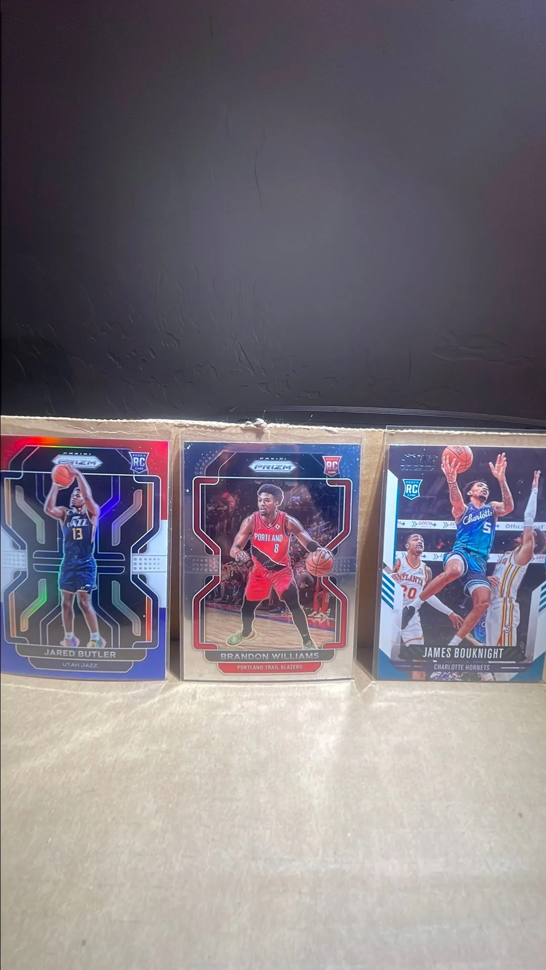 Product image for 3 NBA ROOKIES/ Jared Butler  Brandon Williams  James bouknight