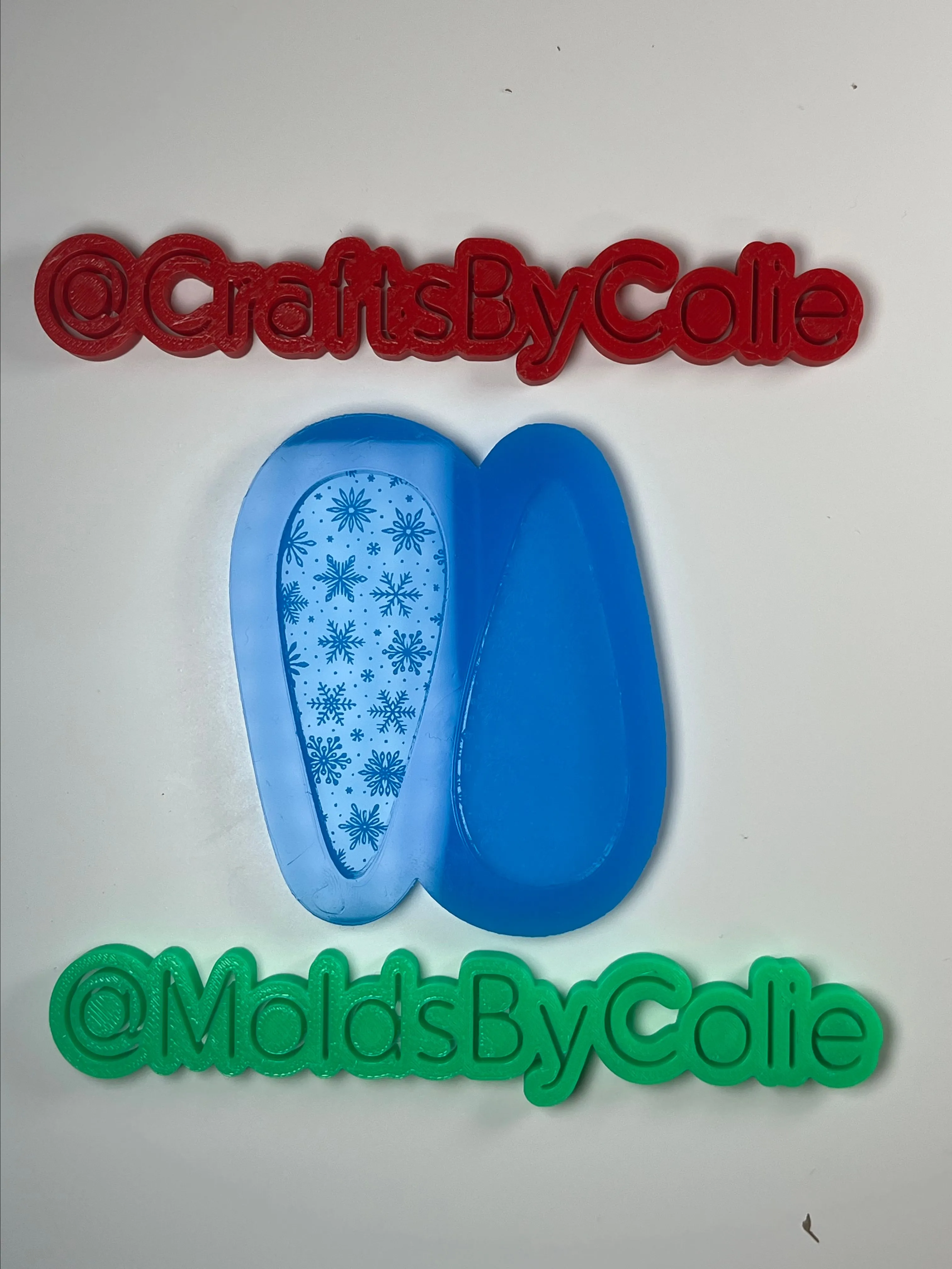 Product image for Snow Flake Hair Clip Silicone Mold