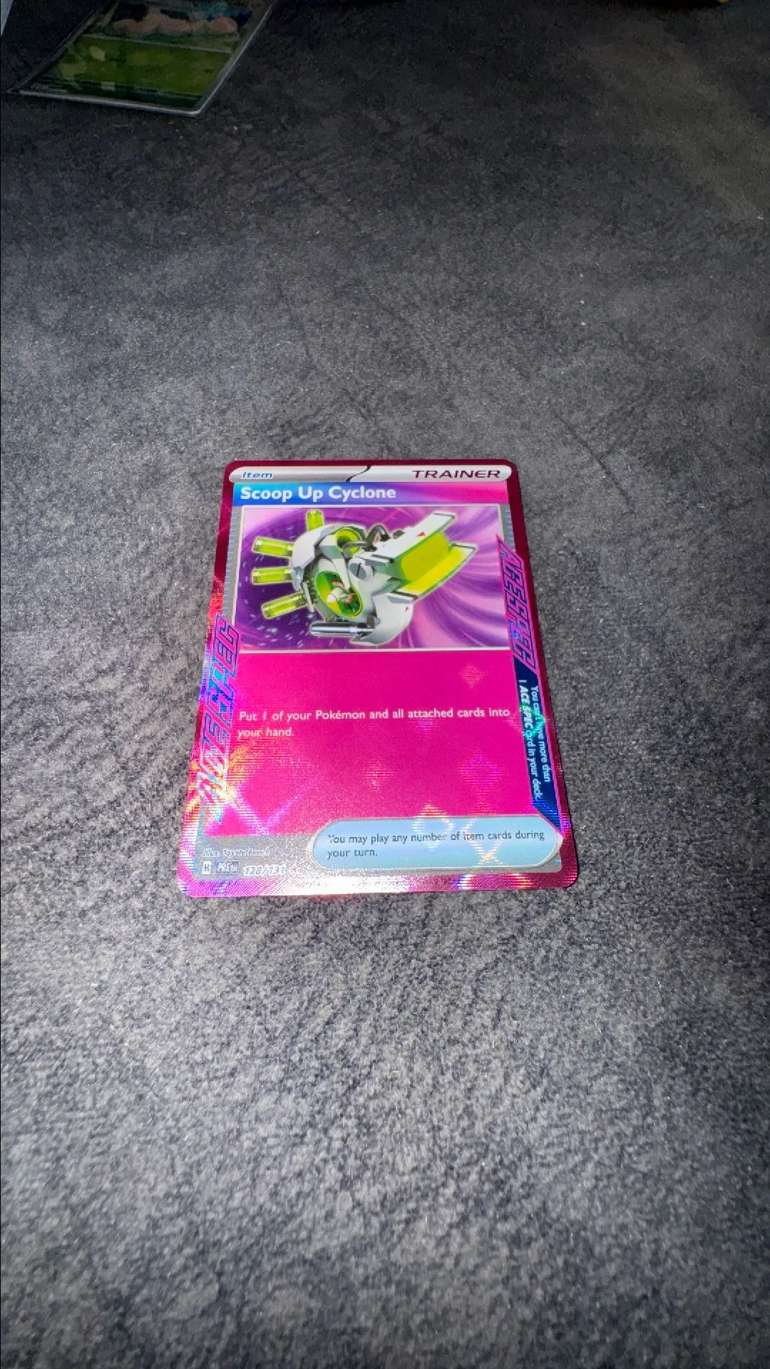 Product image for Scoop Up Cyclone 128/131 ACE SPEC Rare Pokemon Prismatic Evolutions