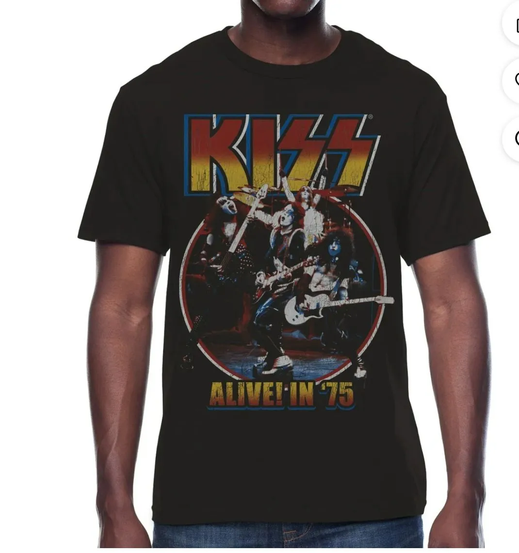 Product image for NWT men’s t shirt small KISS TS43