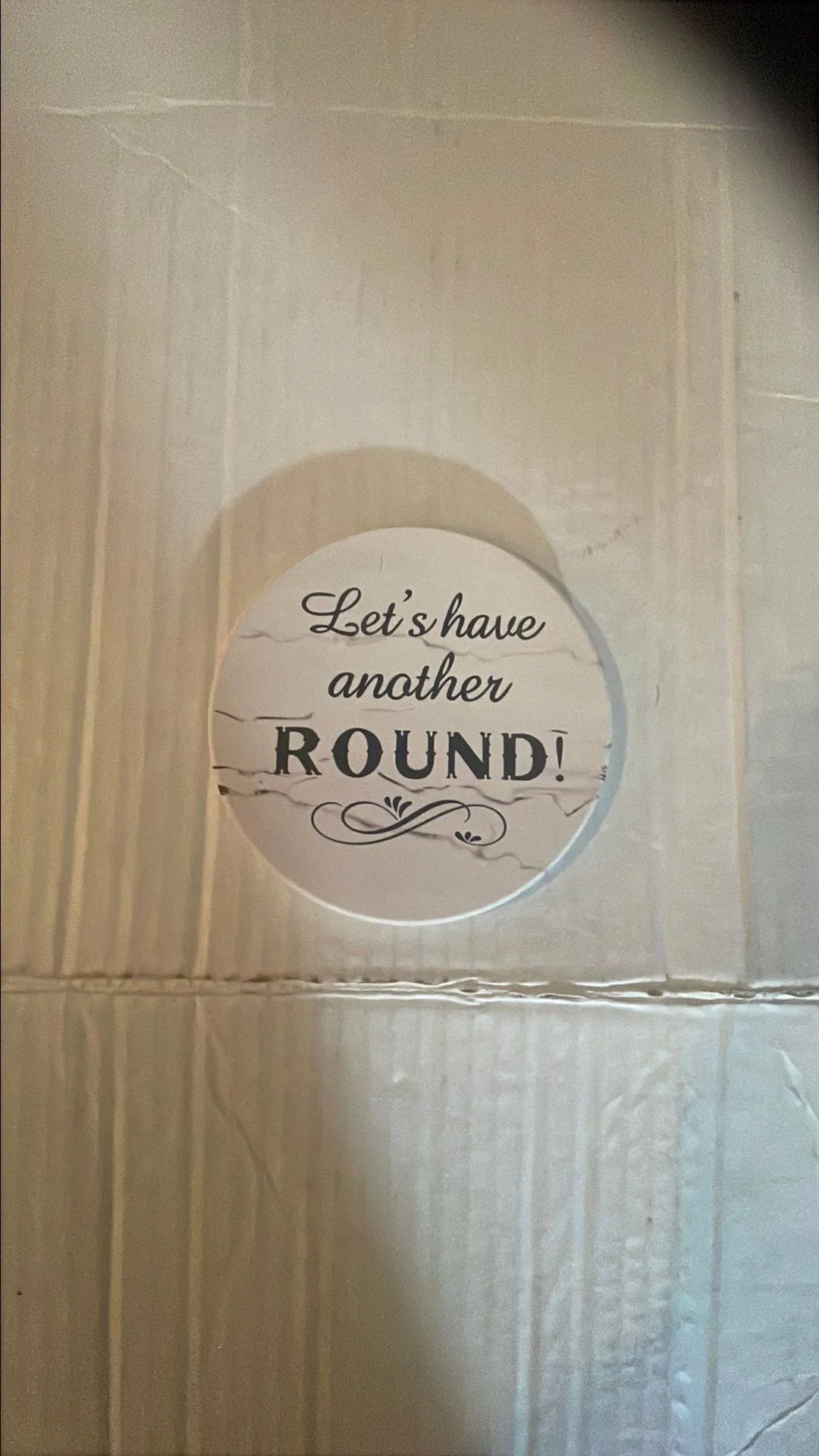 Product image for Let's have another round home decor coaster