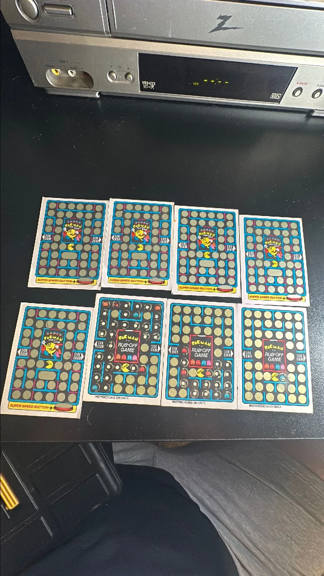 Product image for Pac Man Cards Lot 1 1980/1982 Fleer