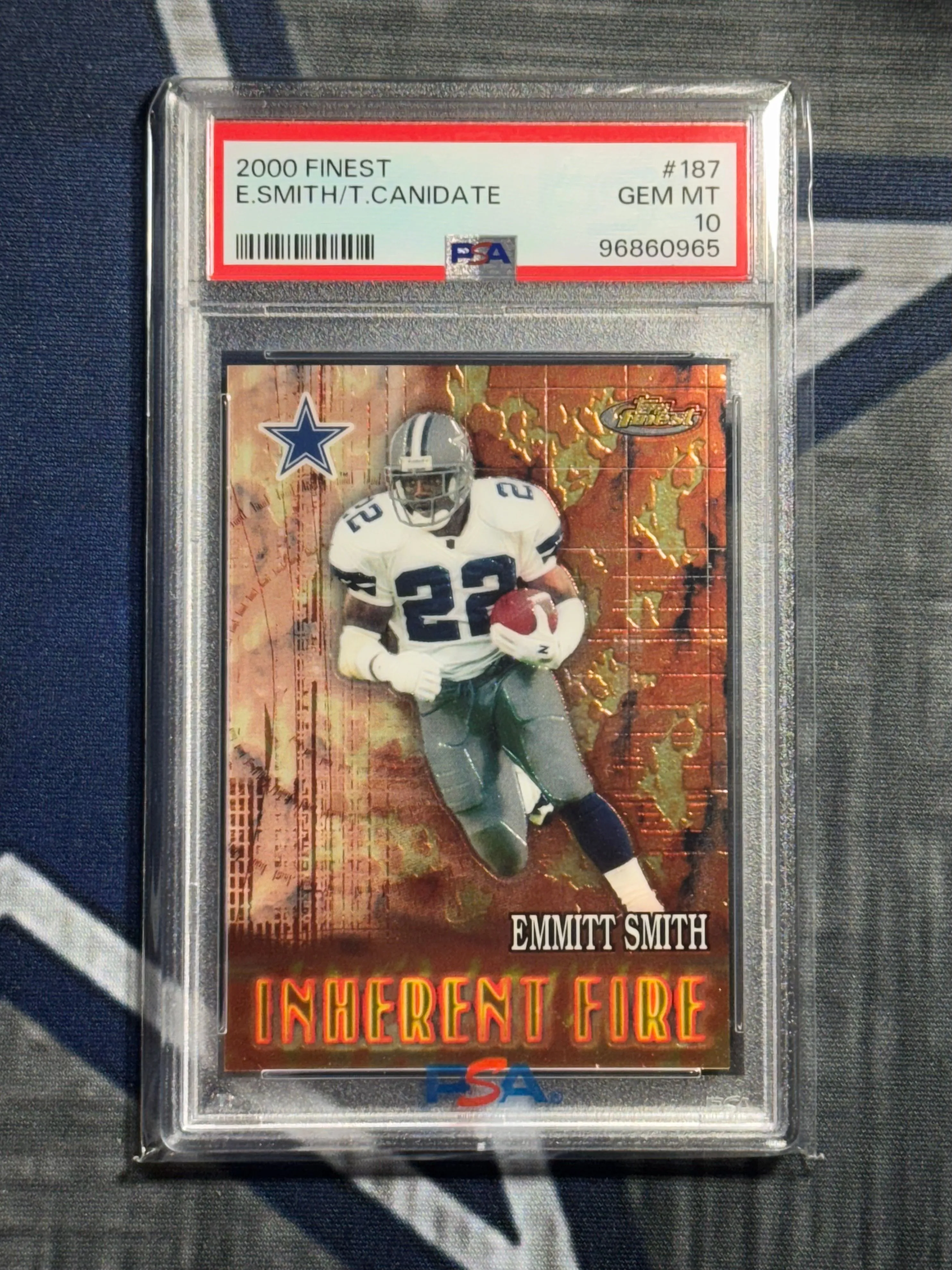 Product image for 2000 Finest E.Smith/T.Canidate 187  PSA GEM MT 10