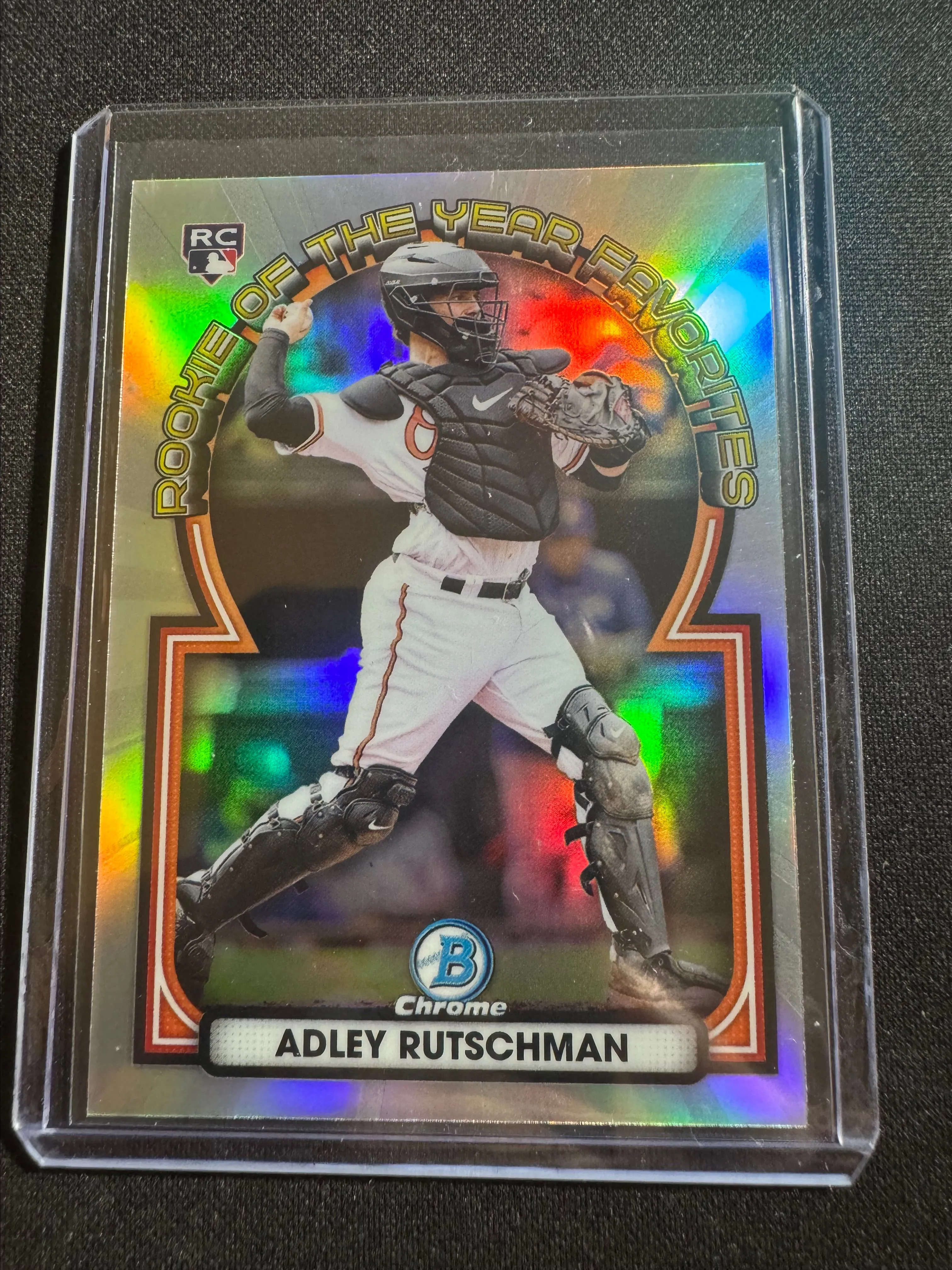 Product image for 2023 Adley Rutschman Bowman Chrome Rookie Of The Year Favorites