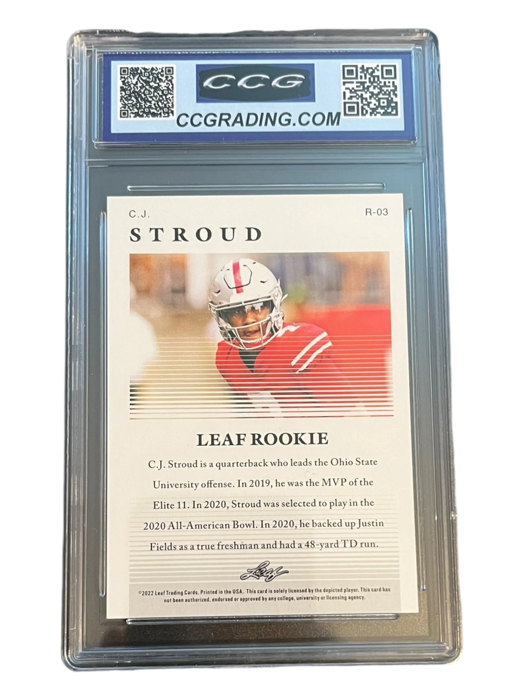 cj stroud graded rookie card ECS HARDWARE main image 1