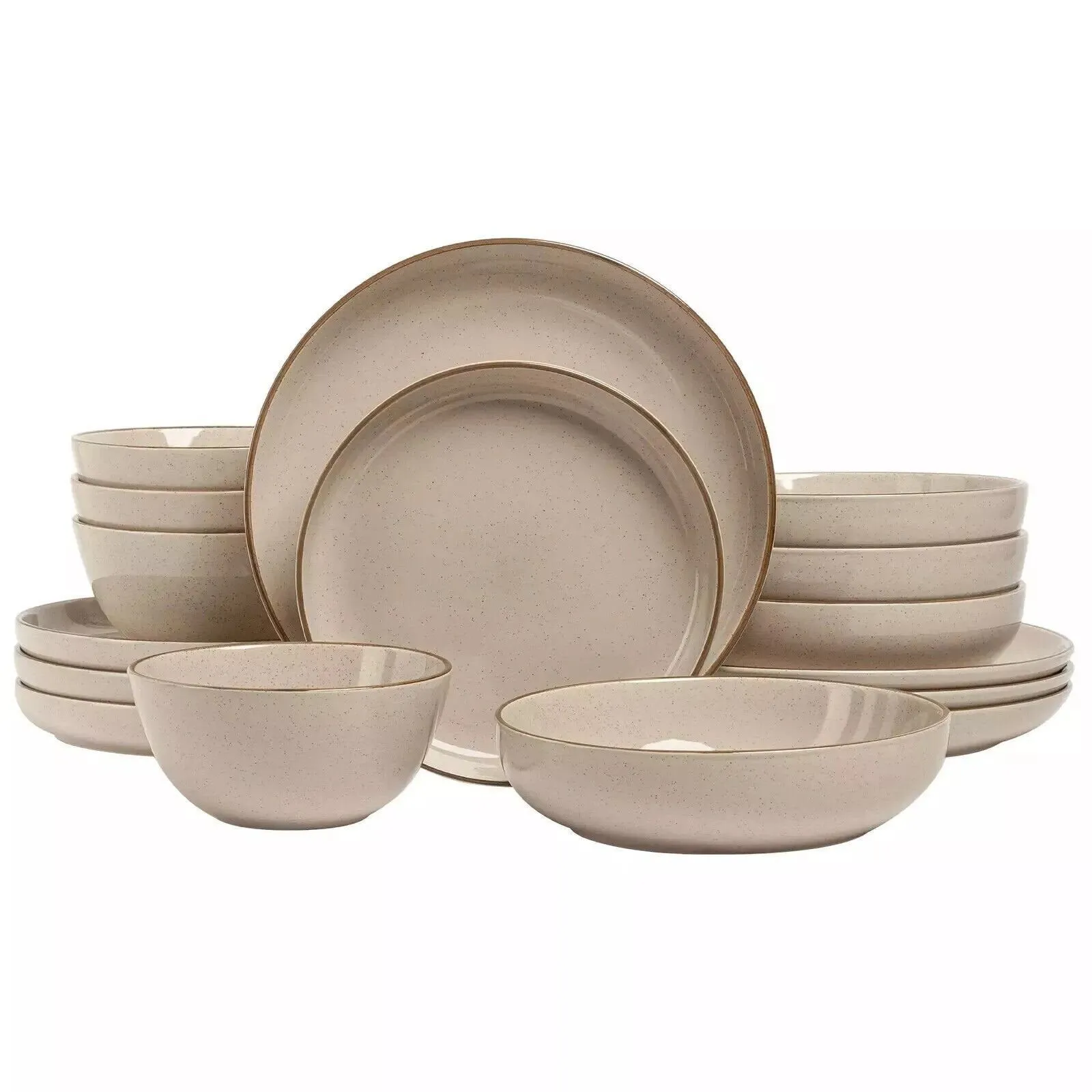 Product image for over&back Options 16-piece Dinnerware Set (Beige)