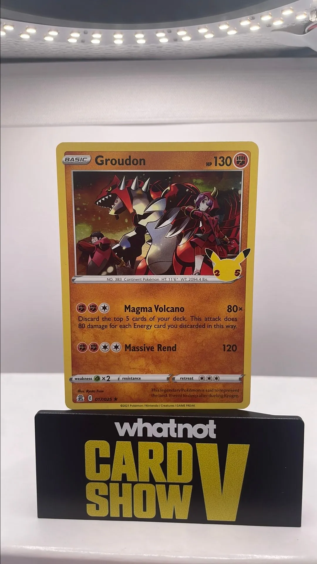 Product image for Groudon (Holofoil)