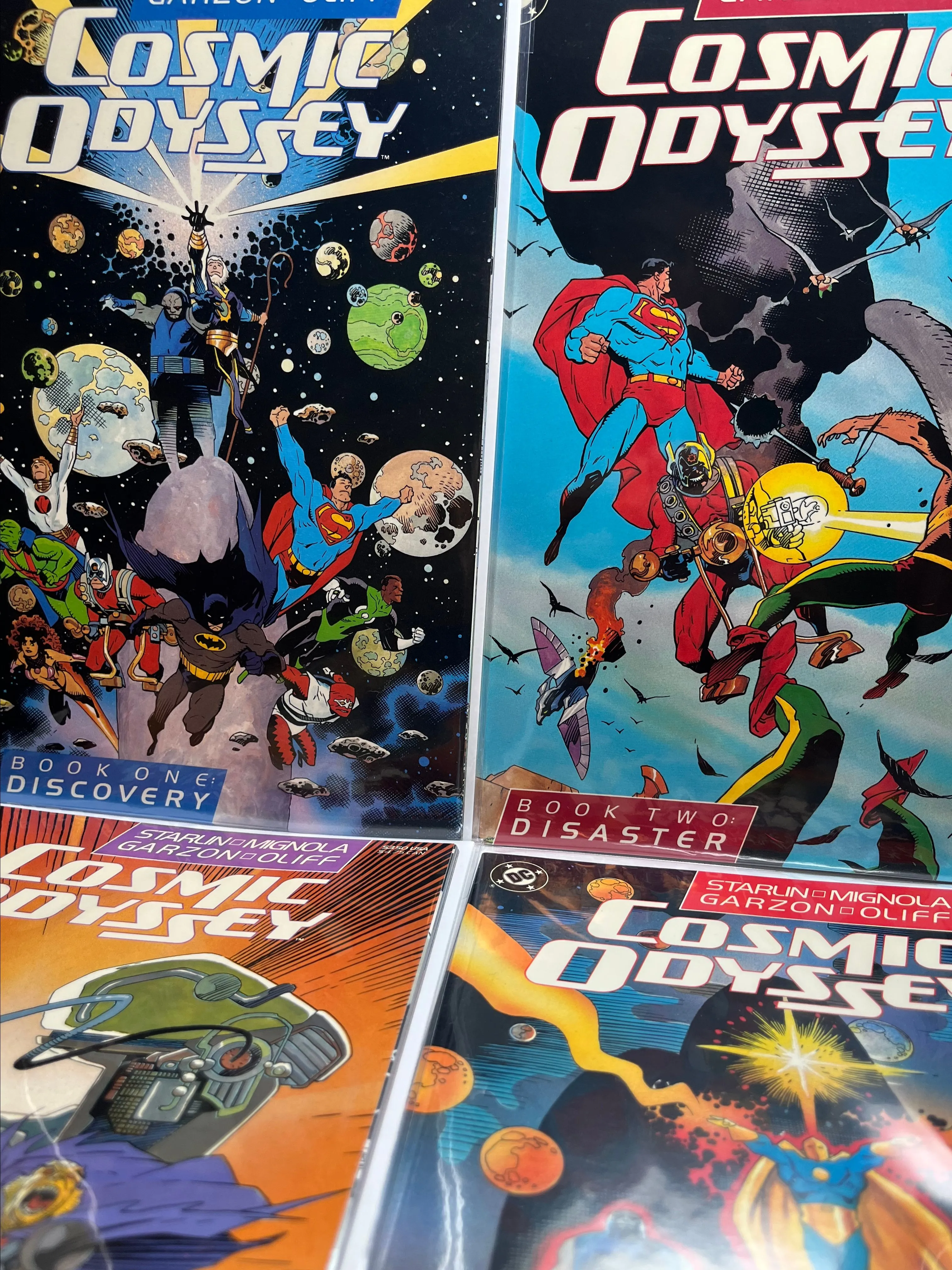 Product image for 1988 Cosmic Odyssey #1-4 Full Set, Written by Jim Starlin, Art by Mike Mignola