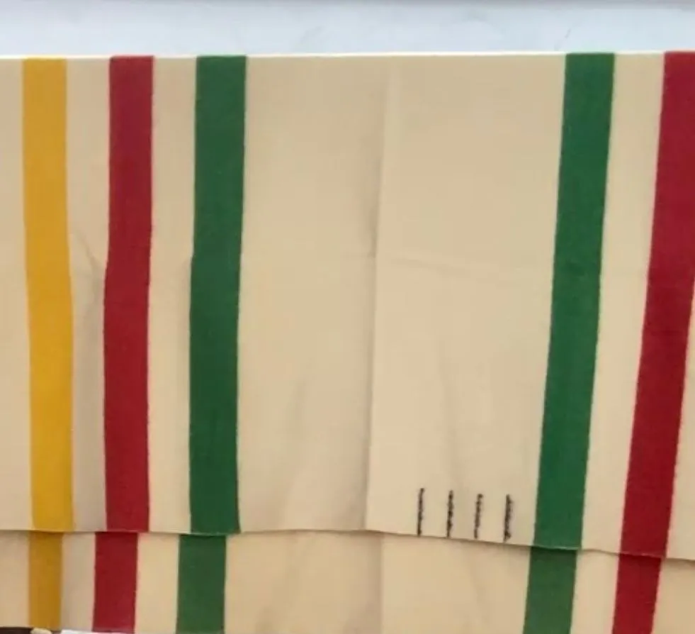 Product image for Rare Vintage Bay Harbor Wool Blanket