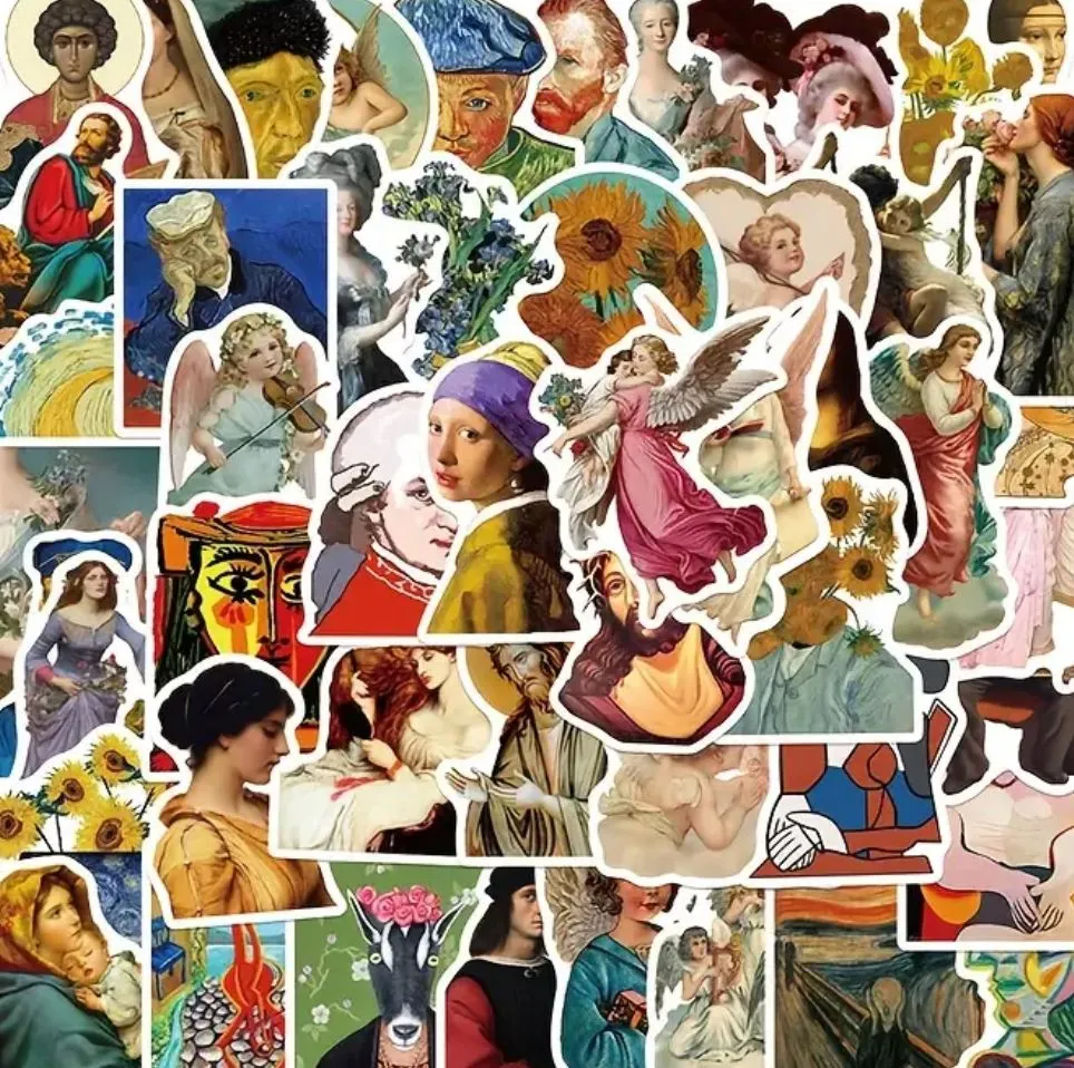 Product image for Stickers: Lot of 10 Vibrant Iconic Artwork Stickers