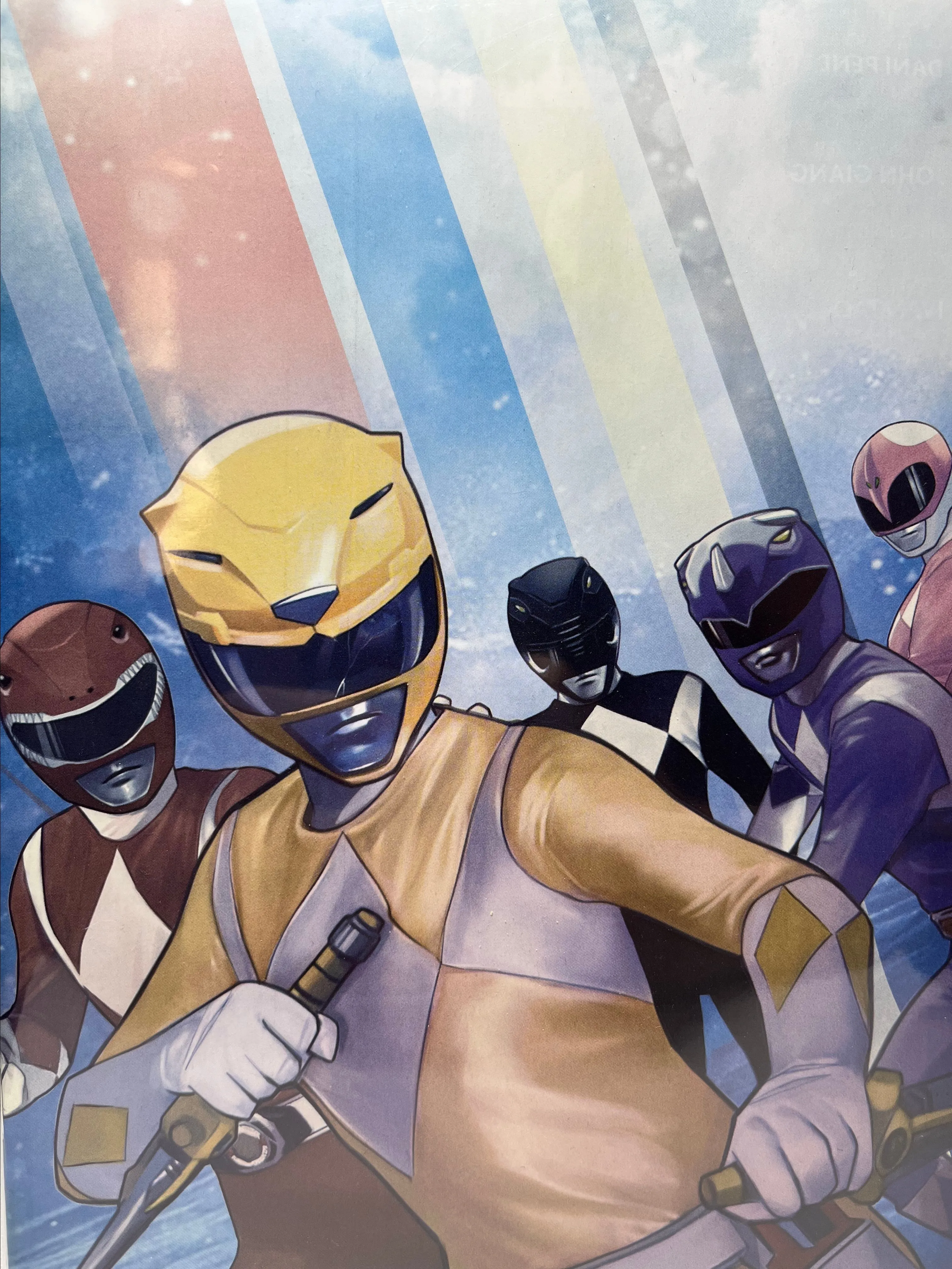 Product image for 2022 Mighty Morphin Power Rangers #101 1:25 Virgin Variant, Written by Melissa Flores, Art by Simona Di Gianfelice