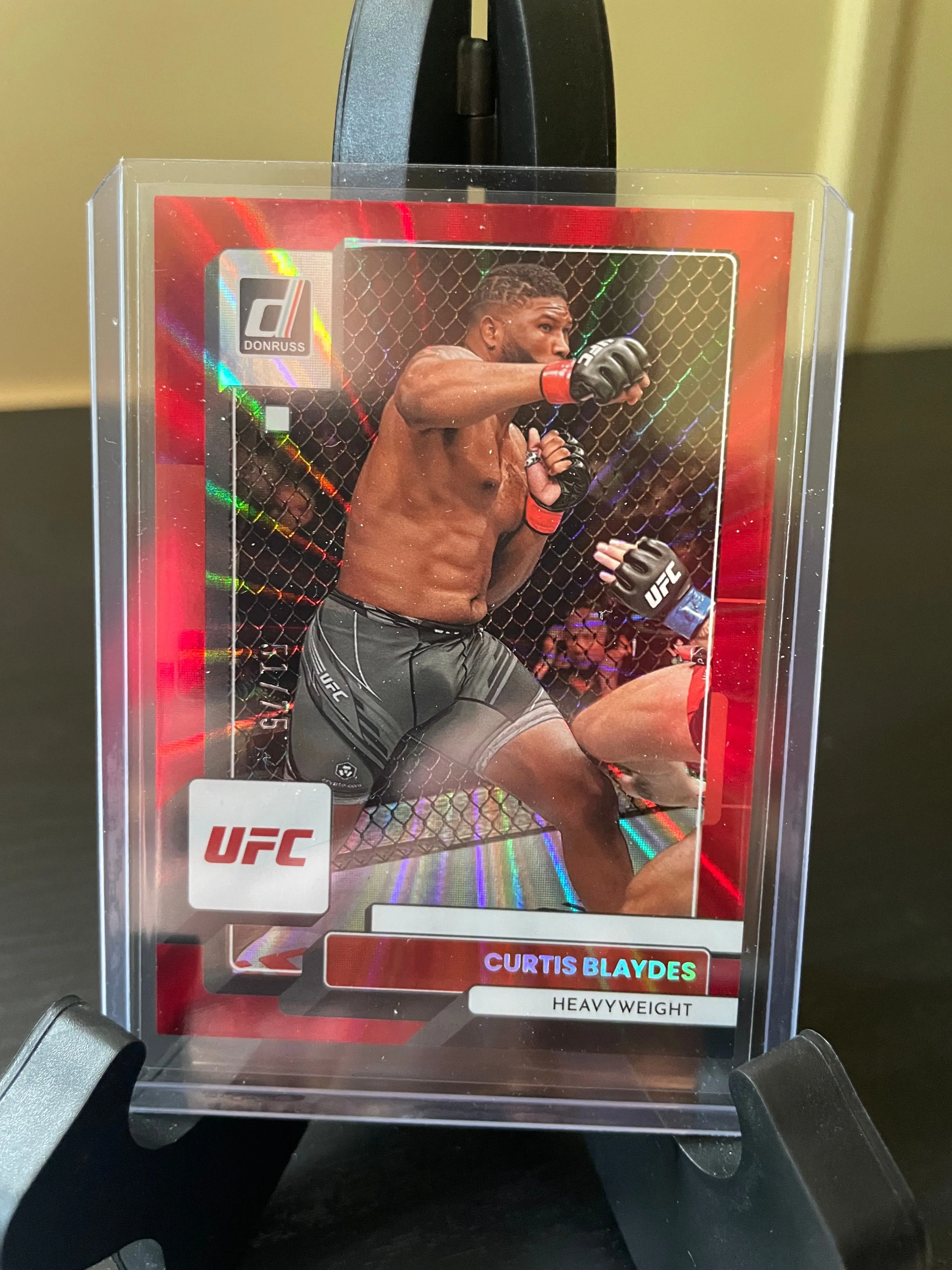 Product image for 2023 Donruss UFC Curtis Blaydes Red Laser /75