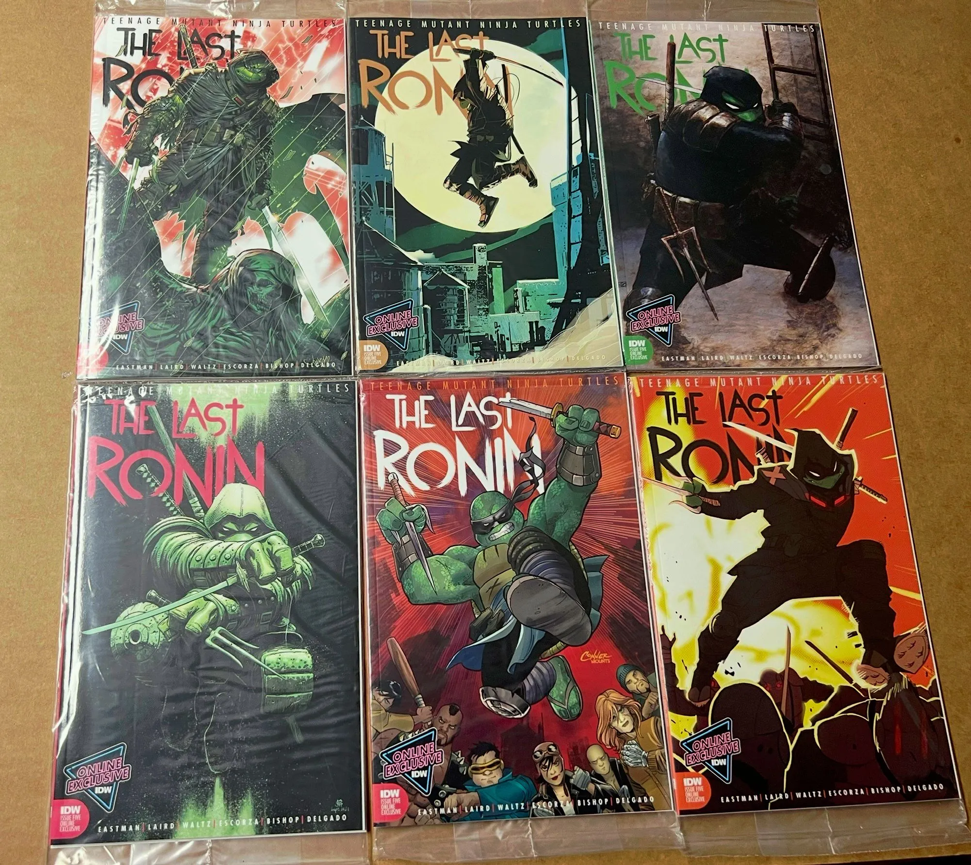 Product image for TMNT The Last Ronin #5 IDW Online Exclusive Variant Set of 6 Meyers Conner Cheung Pham Gifford Nord