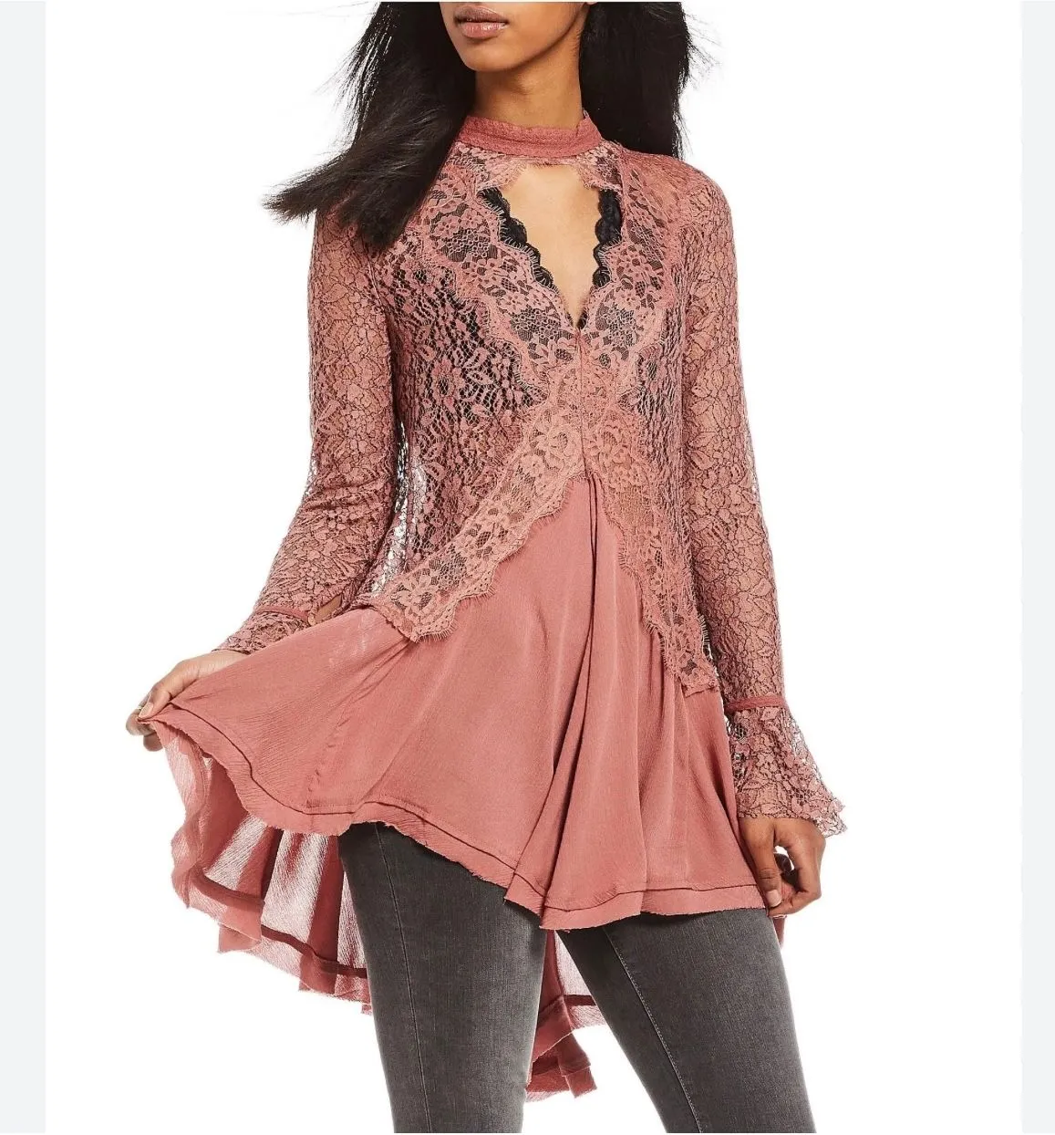 Product image for 041 Free People Secret Origins Lace Tunic